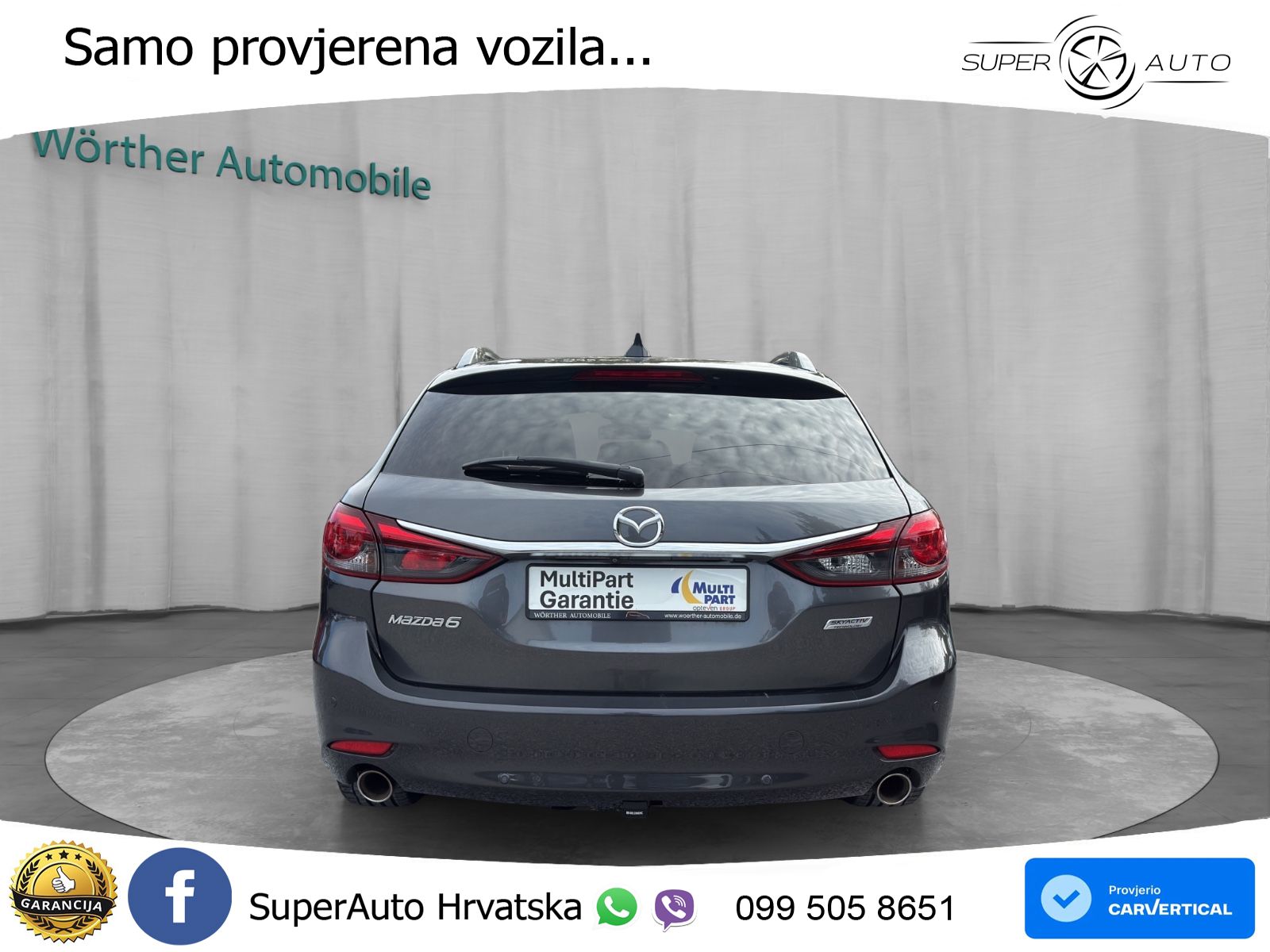 Mazda 6 Sport Combi 2.5 SKYACTIV-G (194 KS) SKYACTIV-Drive LED+GR SJED+ACC