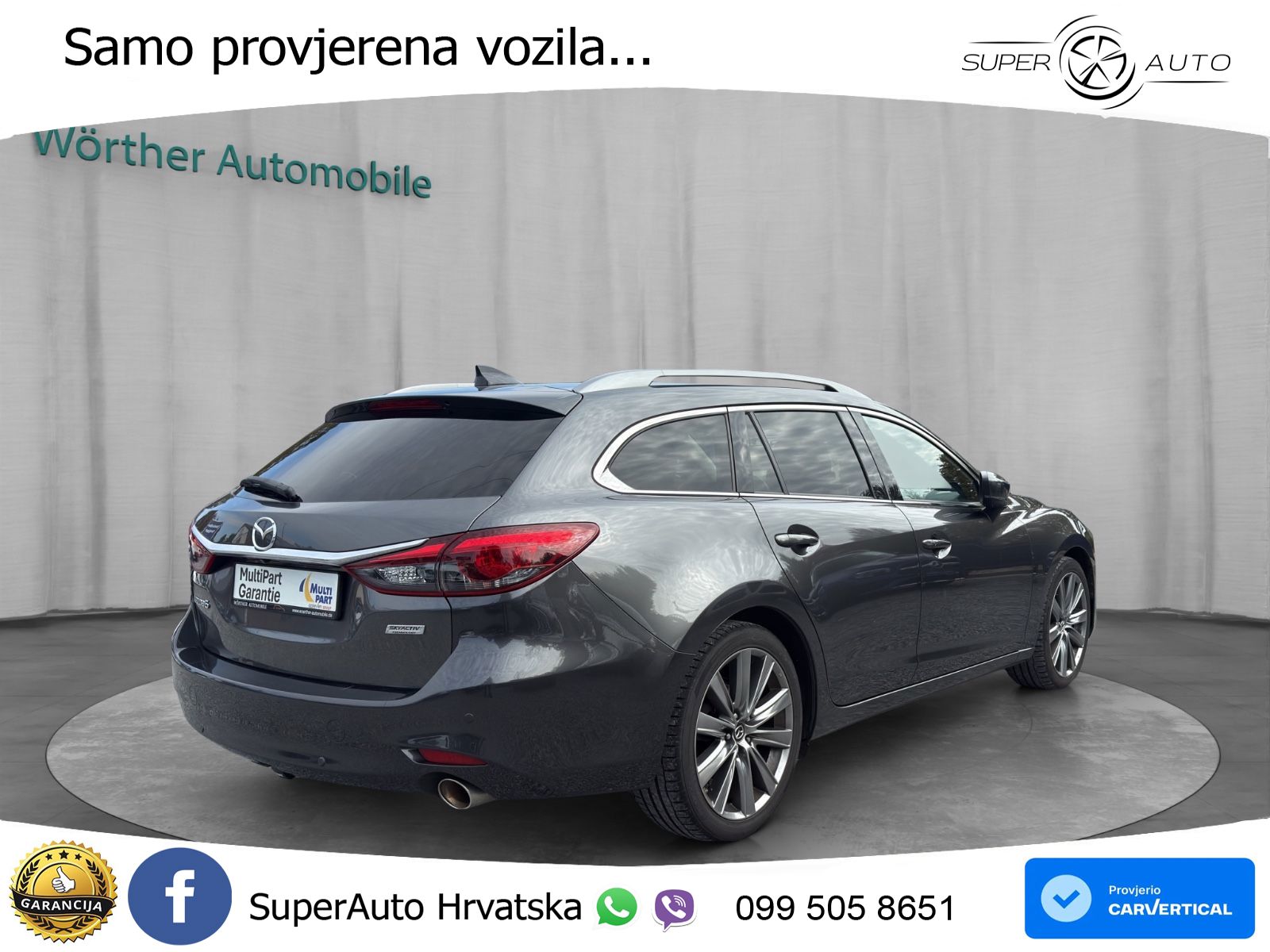 Mazda 6 Sport Combi 2.5 SKYACTIV-G (194 KS) SKYACTIV-Drive LED+GR SJED+ACC