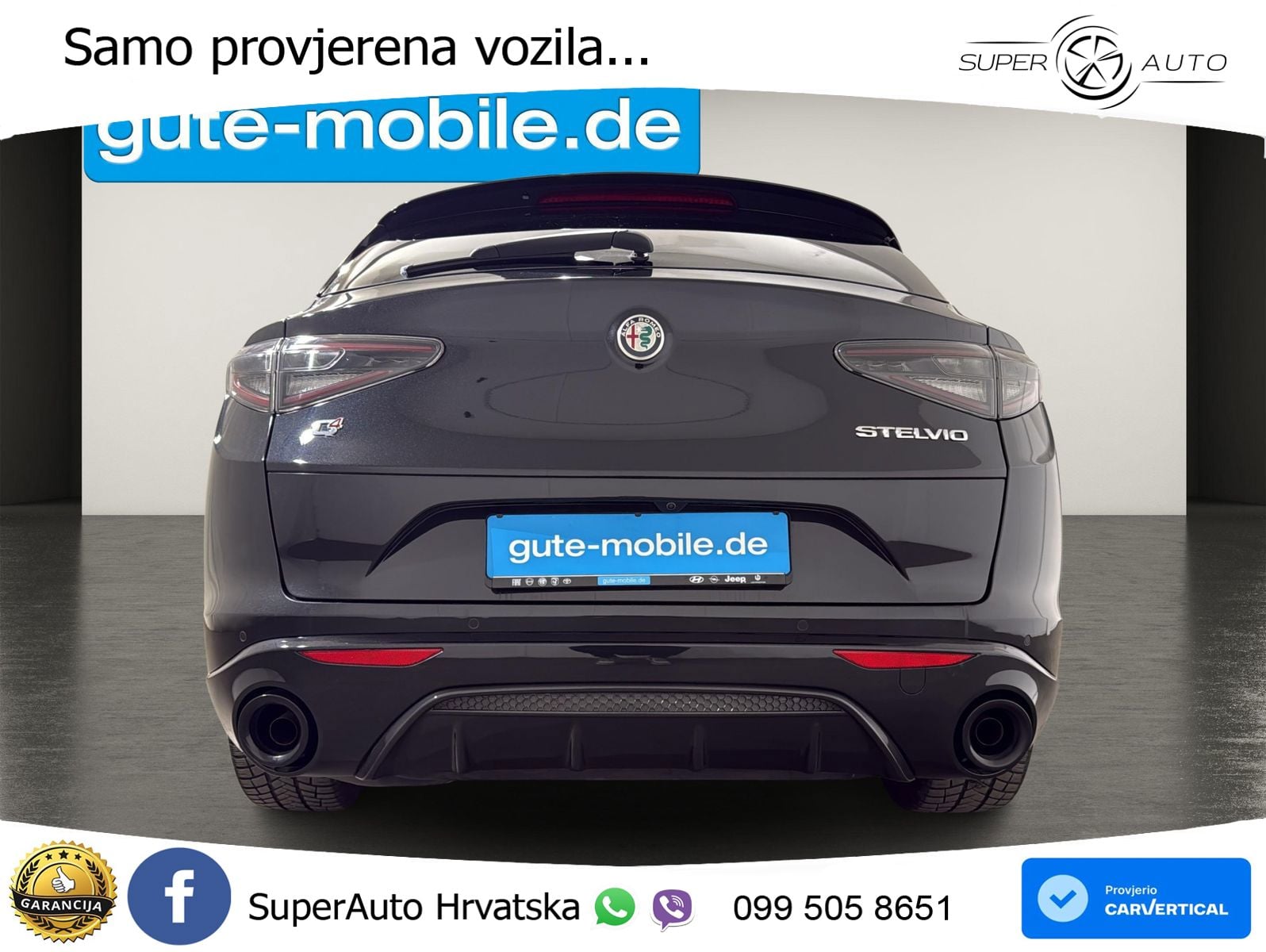 Alfa Romeo Stelvio 2.2 MultiJet II (210 KS) Q4 Automatic MATRIX+GR SJED+KAM