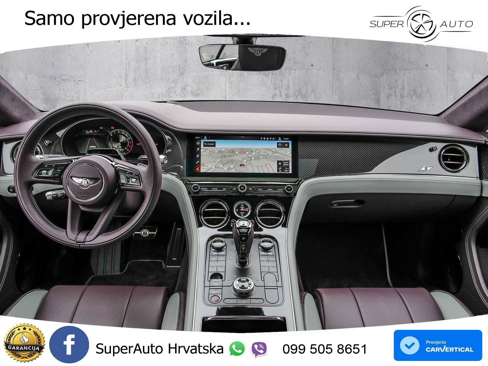 Bentley Continental GT IV 4.0 V8 TFSi (680 KS) AWD DCT ZRAČNI+ACC+GR SJED+KAM+PANO