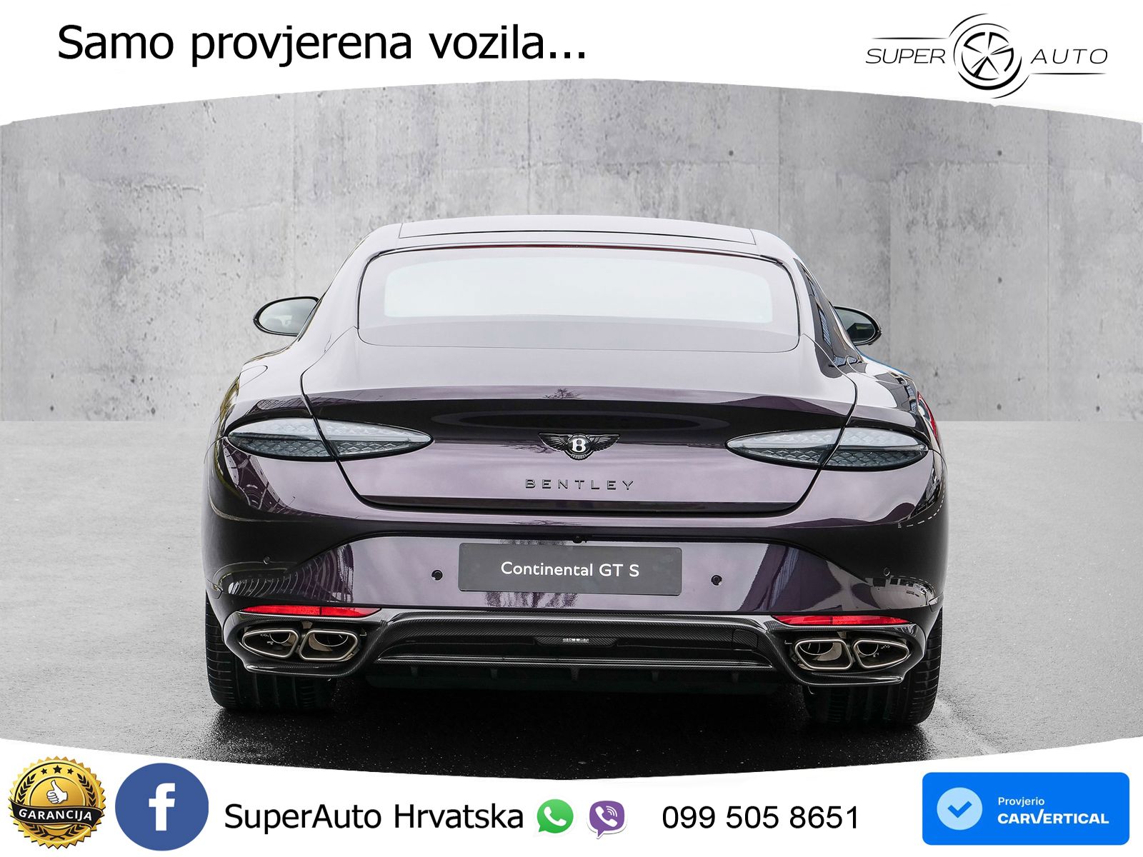 Bentley Continental GT IV 4.0 V8 TFSi (680 KS) AWD DCT ZRAČNI+ACC+GR SJED+KAM+PANO