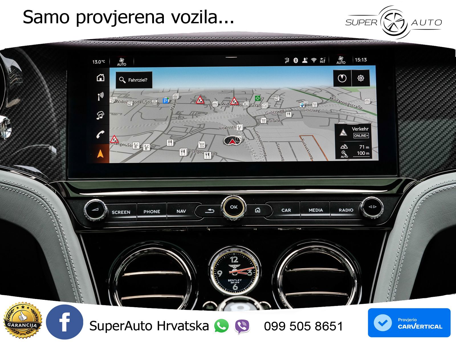 Bentley Continental GT IV 4.0 V8 TFSi (680 KS) AWD DCT ZRAČNI+ACC+GR SJED+KAM+PANO