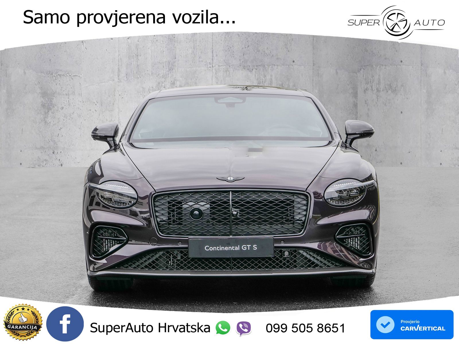 Bentley Continental GT IV 4.0 V8 TFSi (680 KS) AWD DCT ZRAČNI+ACC+GR SJED+KAM+PANO