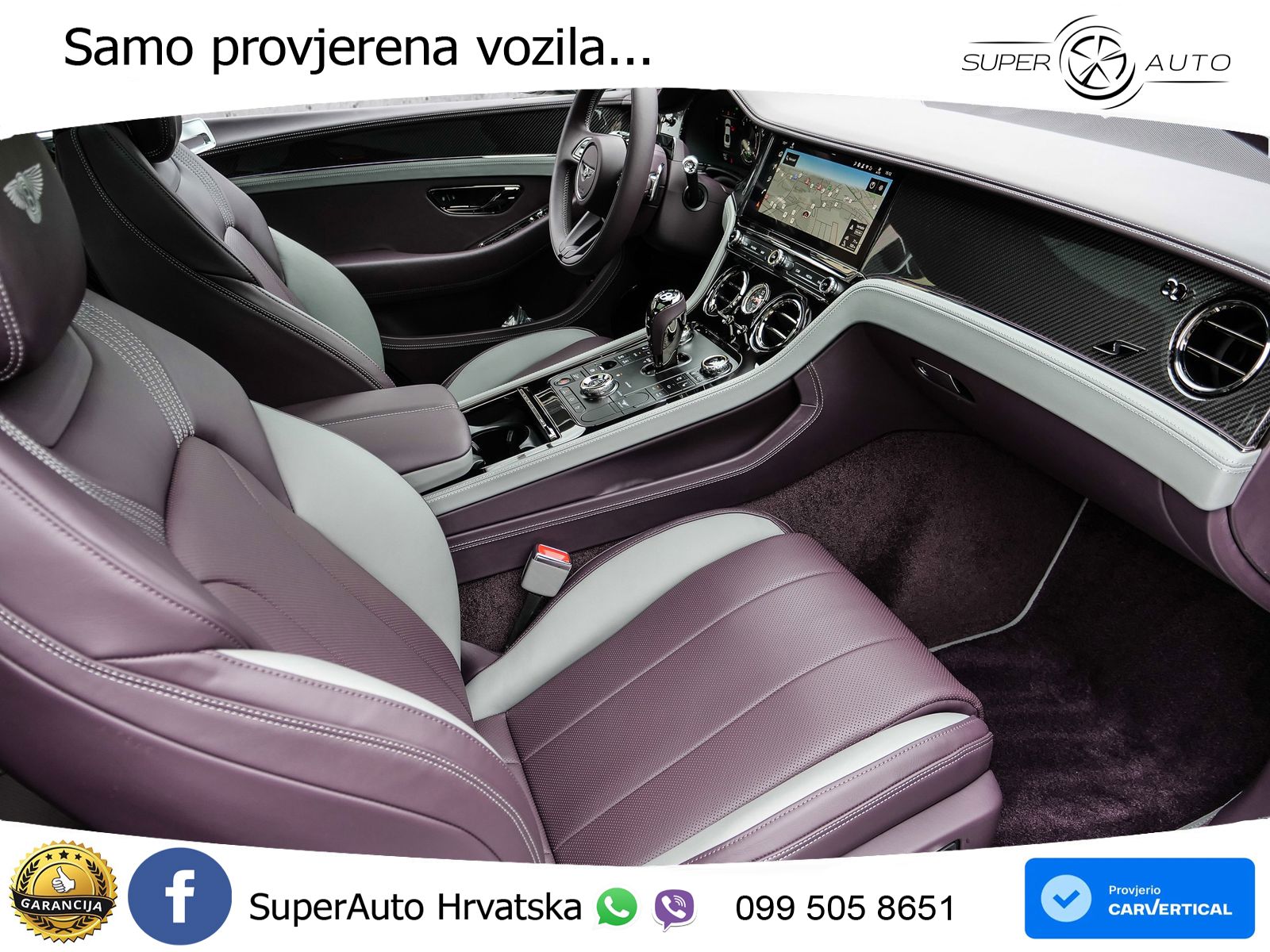 Bentley Continental GT IV 4.0 V8 TFSi (680 KS) AWD DCT ZRAČNI+ACC+GR SJED+KAM+PANO
