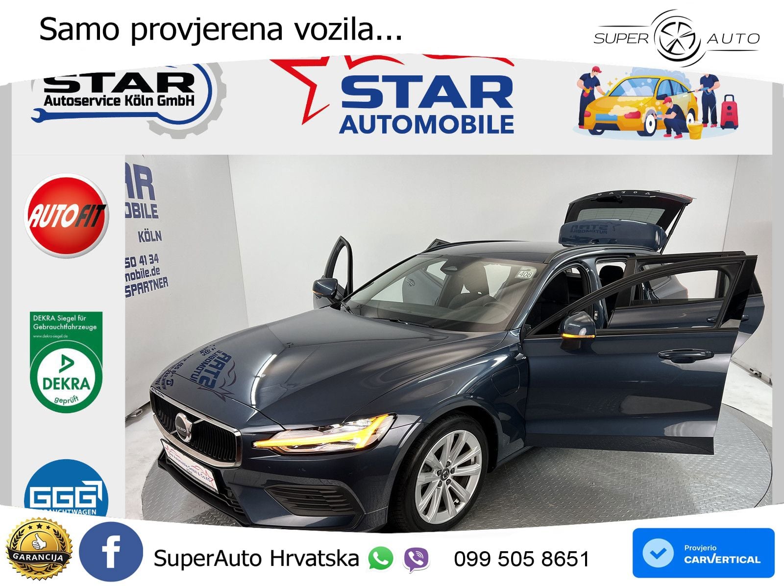 Volvo V60 2.0 T6 AWD Geartronic LED+GR SJED+ACC