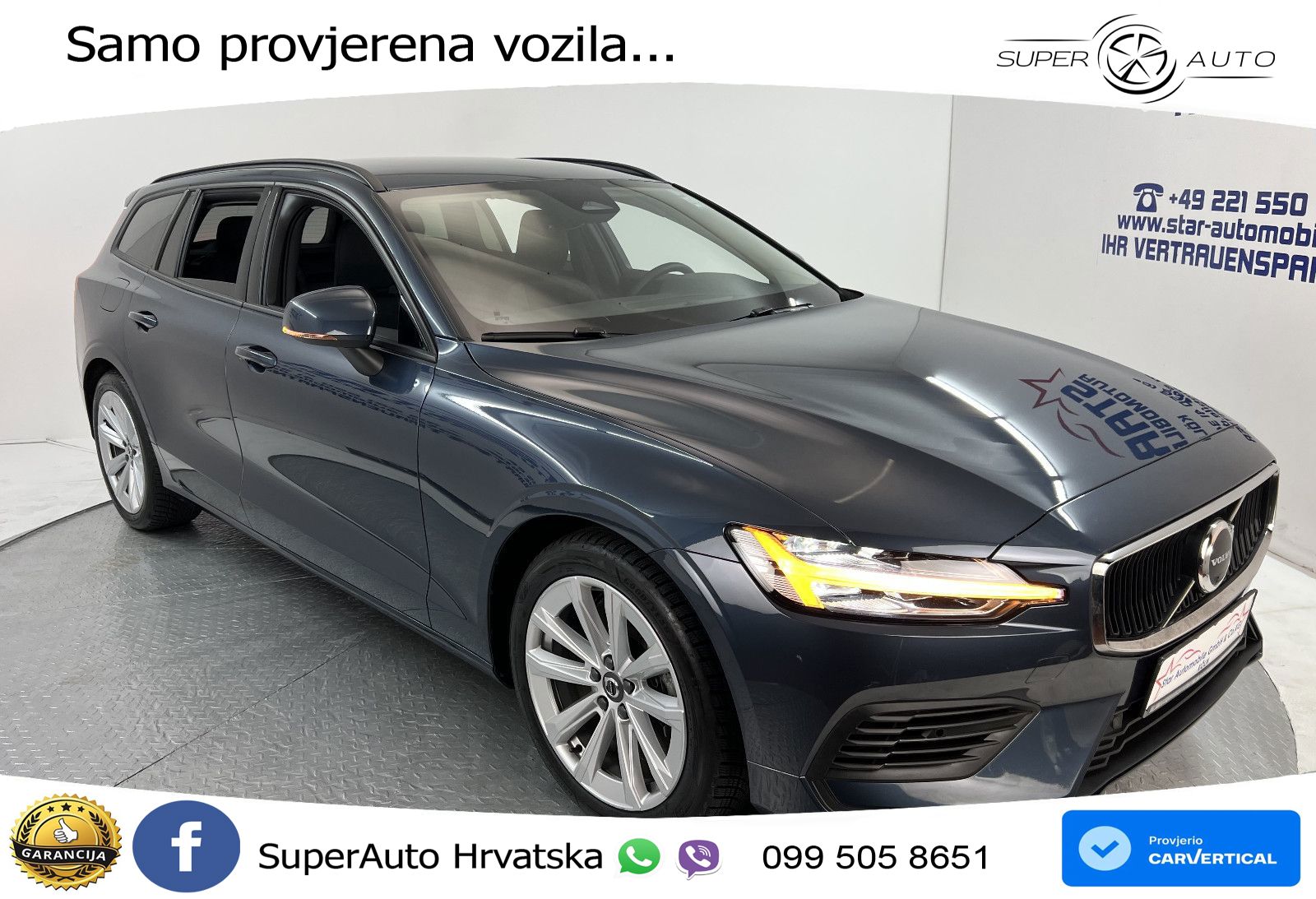 Volvo V60 2.0 T6 AWD Geartronic LED+GR SJED+ACC