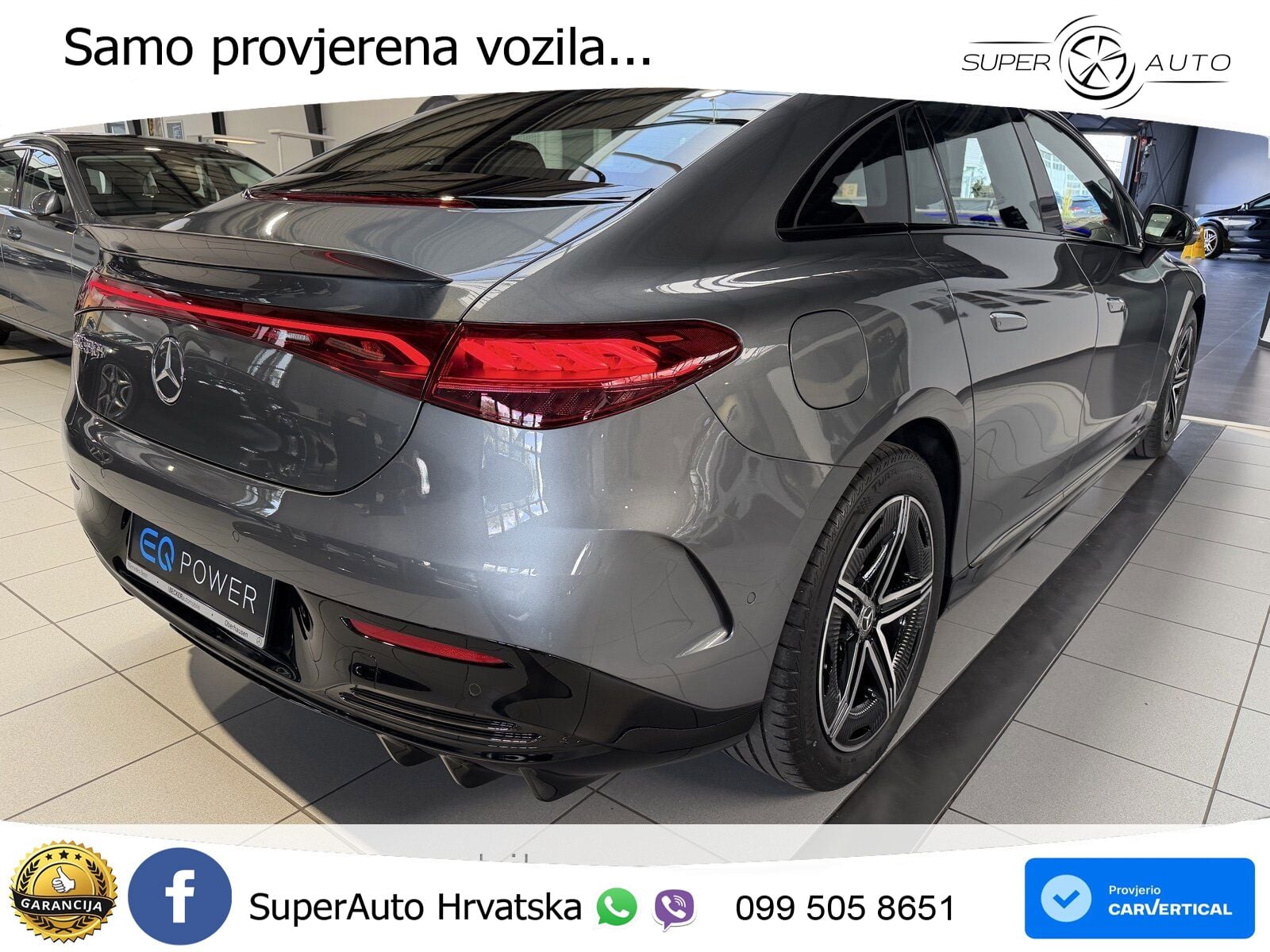 Mercedes EQE 350+ 105 kWh (320 KS) AMG ZRAČNI+ACC+GR SJED+KAM+PANO