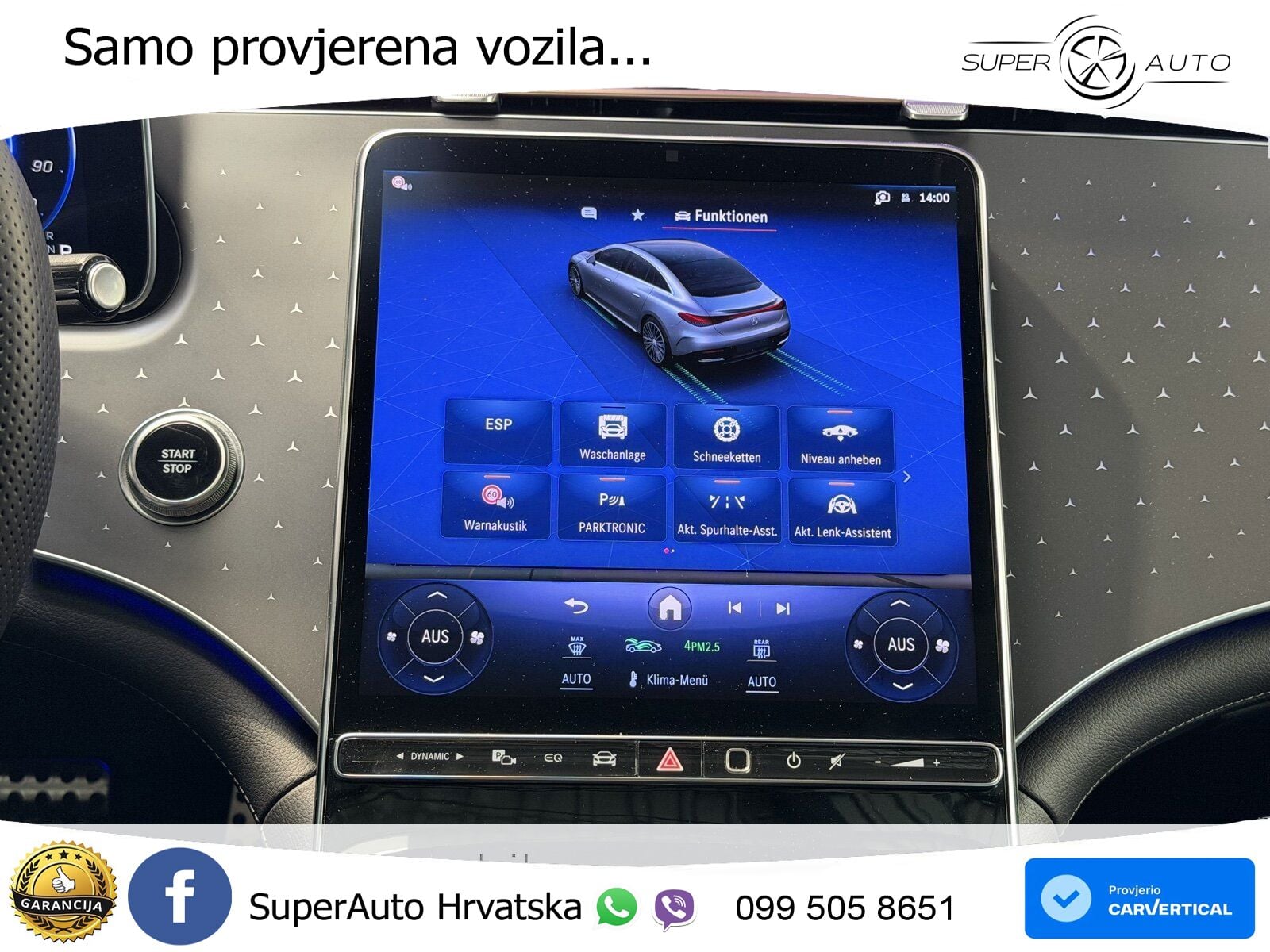 Mercedes EQE 350+ 105 kWh (320 KS) AMG ZRAČNI+ACC+GR SJED+KAM+PANO