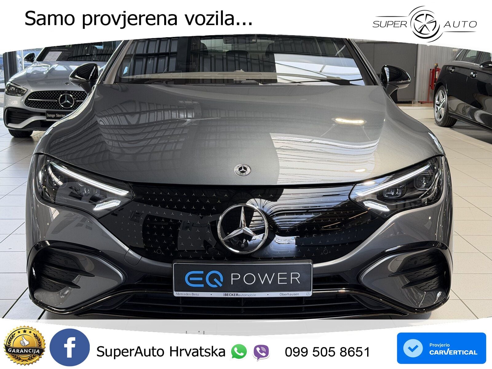 Mercedes EQE 350+ 105 kWh (320 KS) AMG ZRAČNI+ACC+GR SJED+KAM+PANO