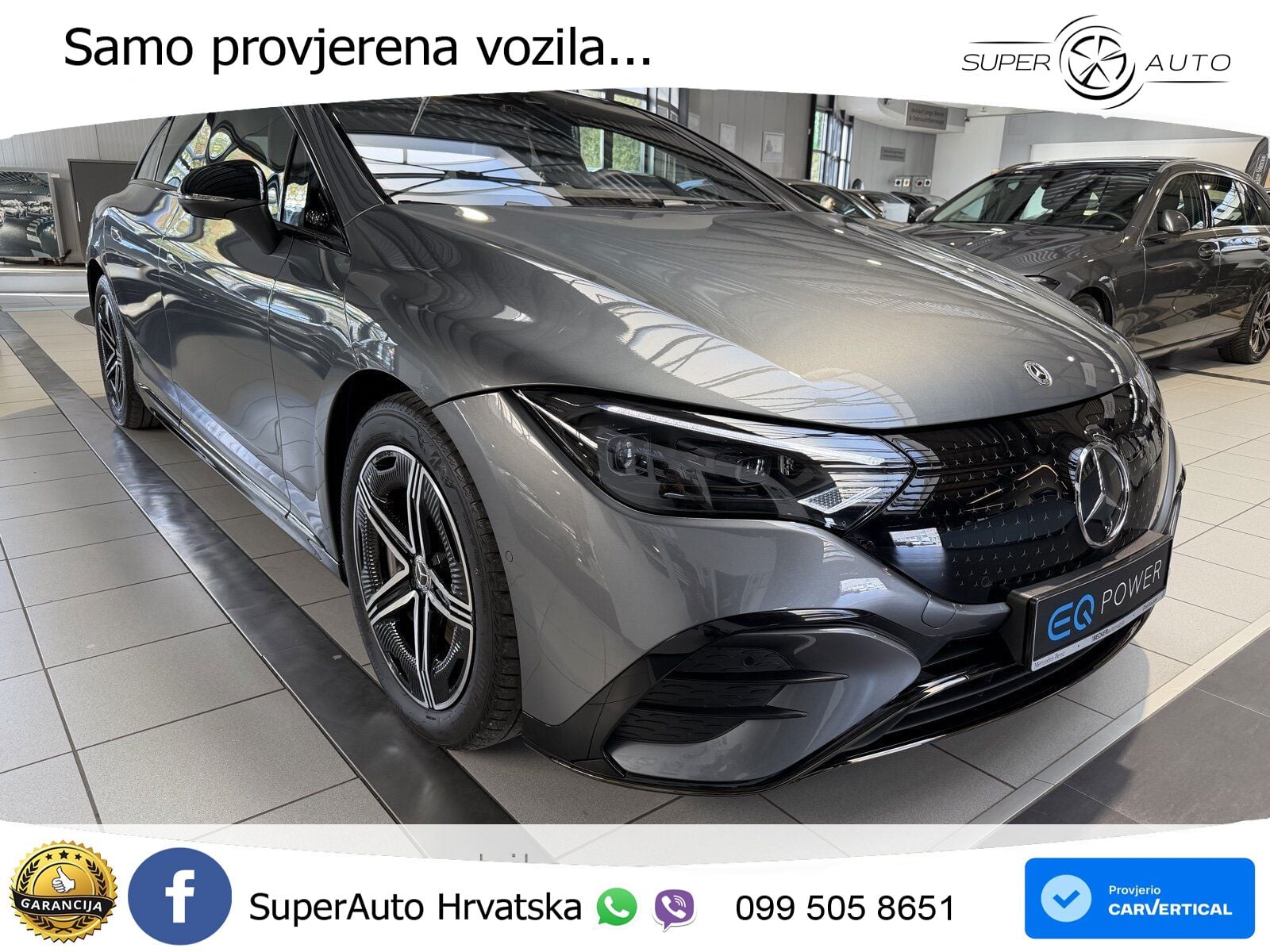 Mercedes EQE 350+ 105 kWh (320 KS) AMG ZRAČNI+ACC+GR SJED+KAM+PANO