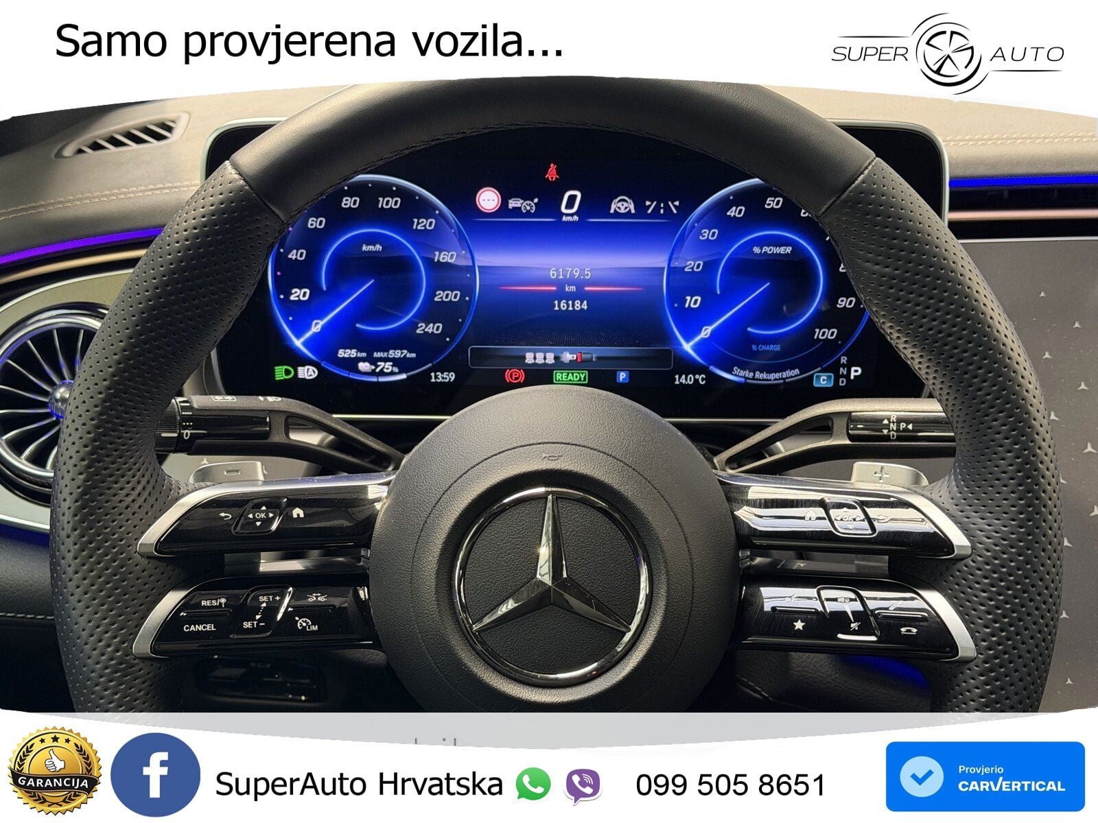 Mercedes EQE 350+ 105 kWh (320 KS) AMG ZRAČNI+ACC+GR SJED+KAM+PANO