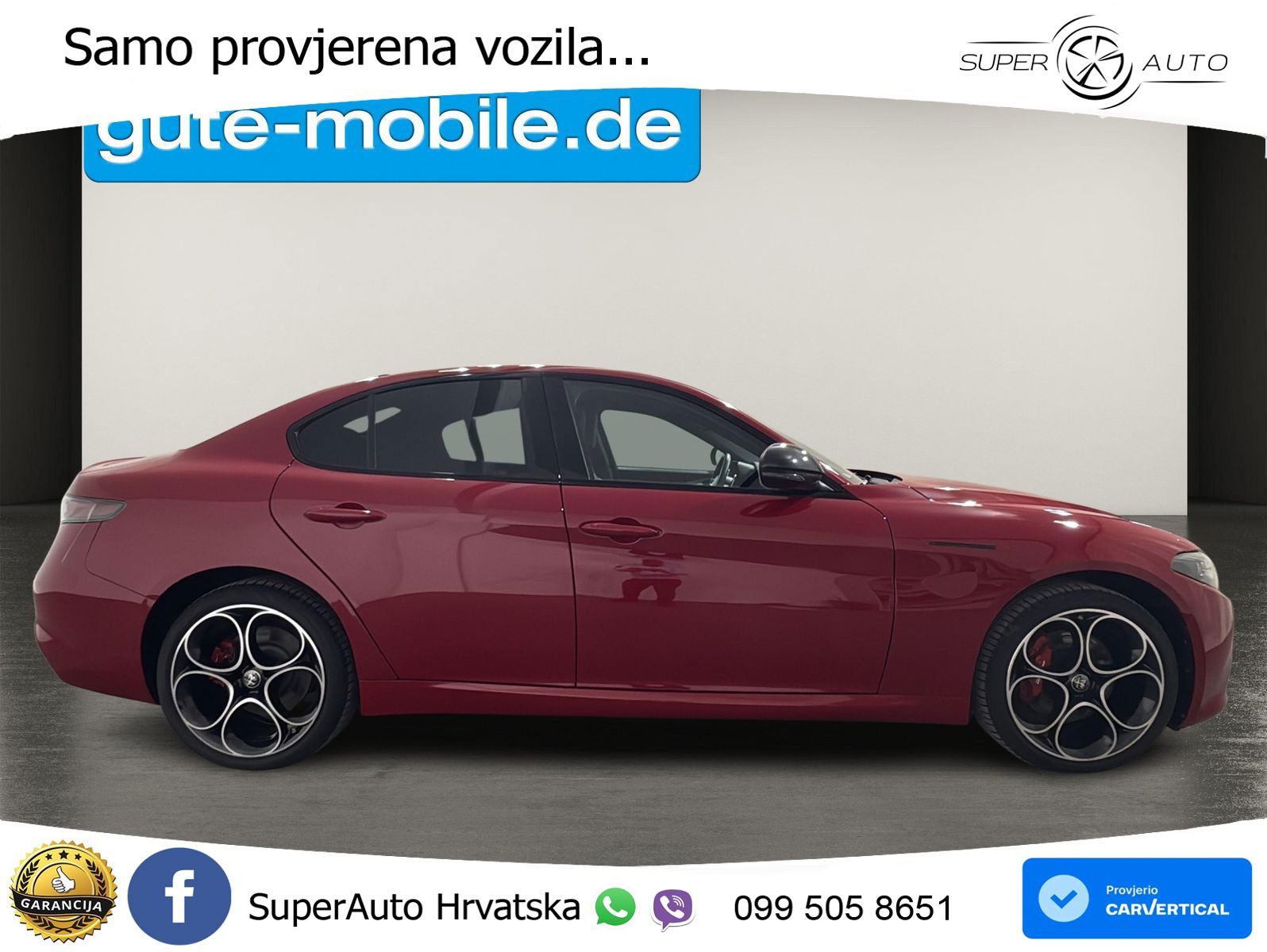 Alfa Romeo Giulia 2.0 Turbo (280 KS) Q4 Automatic LED+GR SJED+ACC
