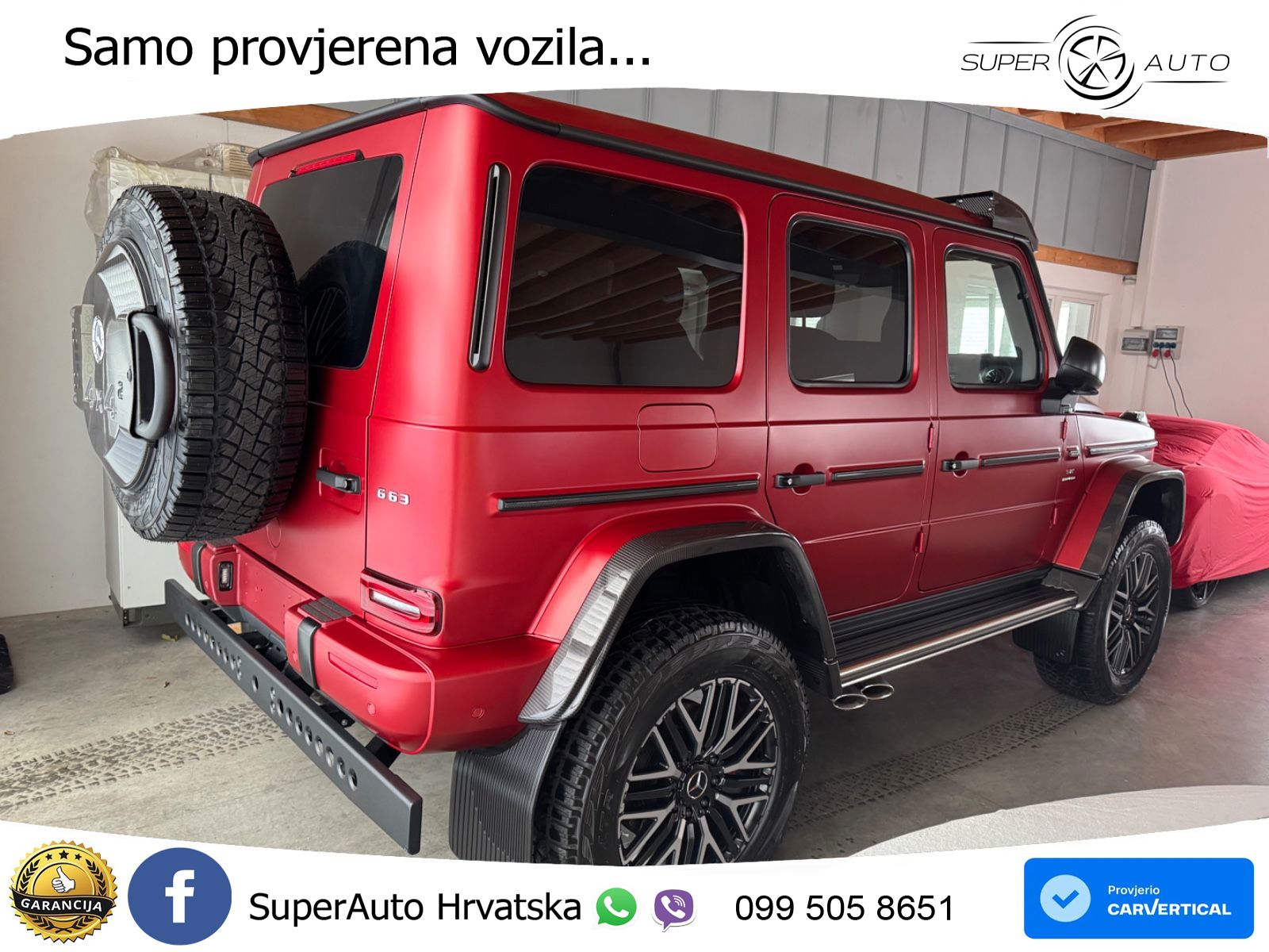 Mercedes AMG G 63 Long V8 (585 KS) 4MATIC 9G-TRONIC AMG SPEEDSHIFT TCT LED+GR SJED+ACC