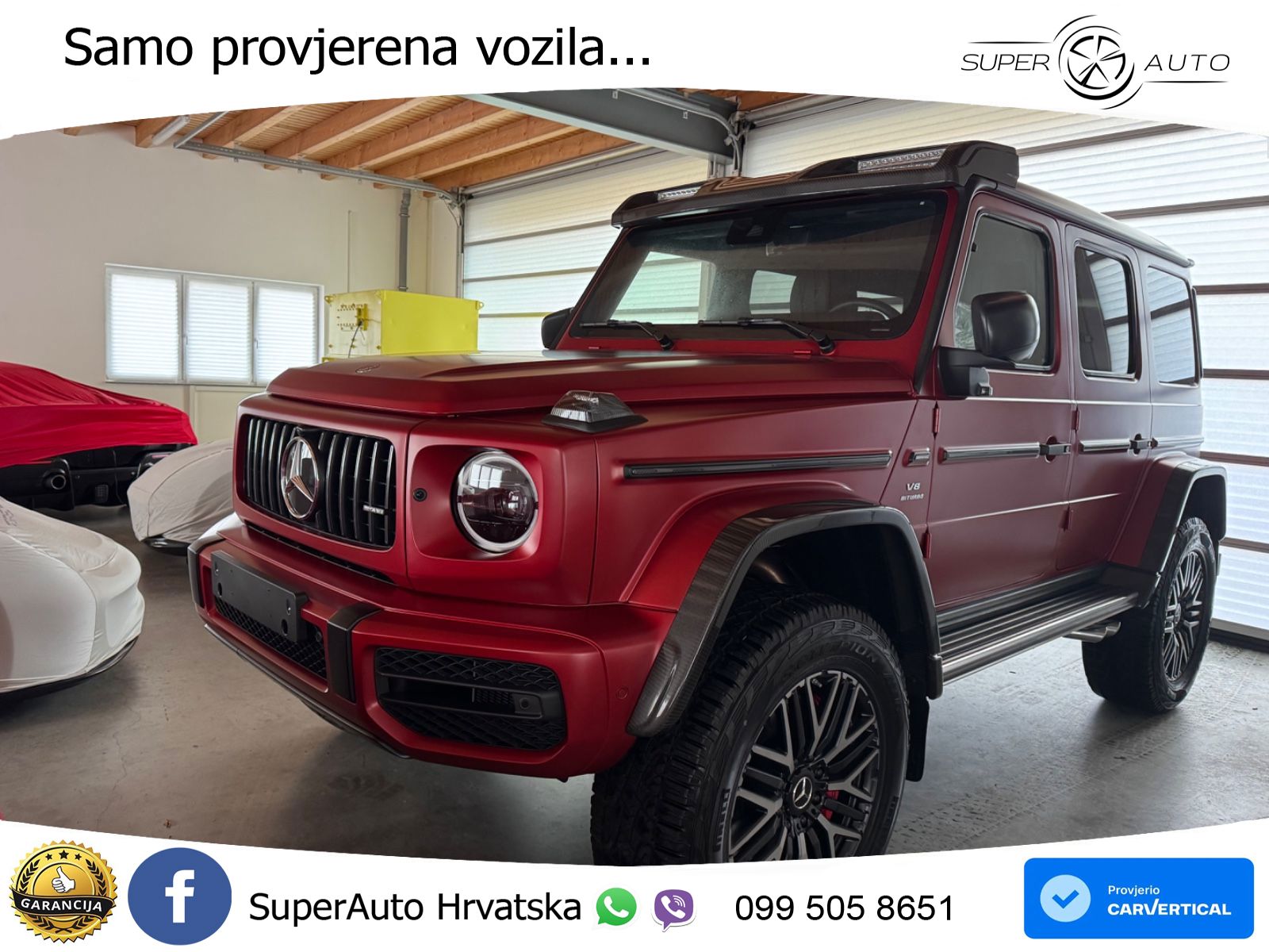 Mercedes AMG G 63 Long V8 (585 KS) 4MATIC 9G-TRONIC AMG SPEEDSHIFT TCT LED+GR SJED+ACC