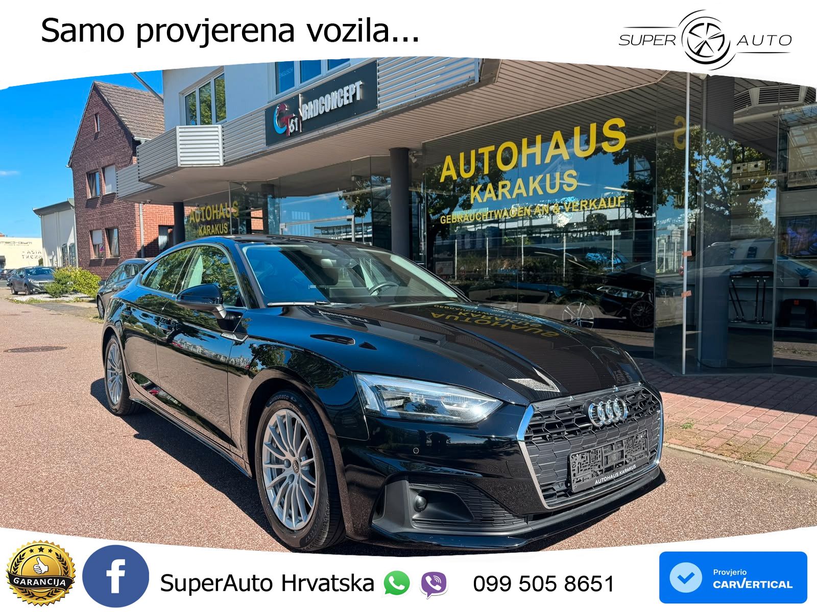 Audi A5 Sportback  40 TFSI (204 KS) S tronic LED+GR SJED+ACC