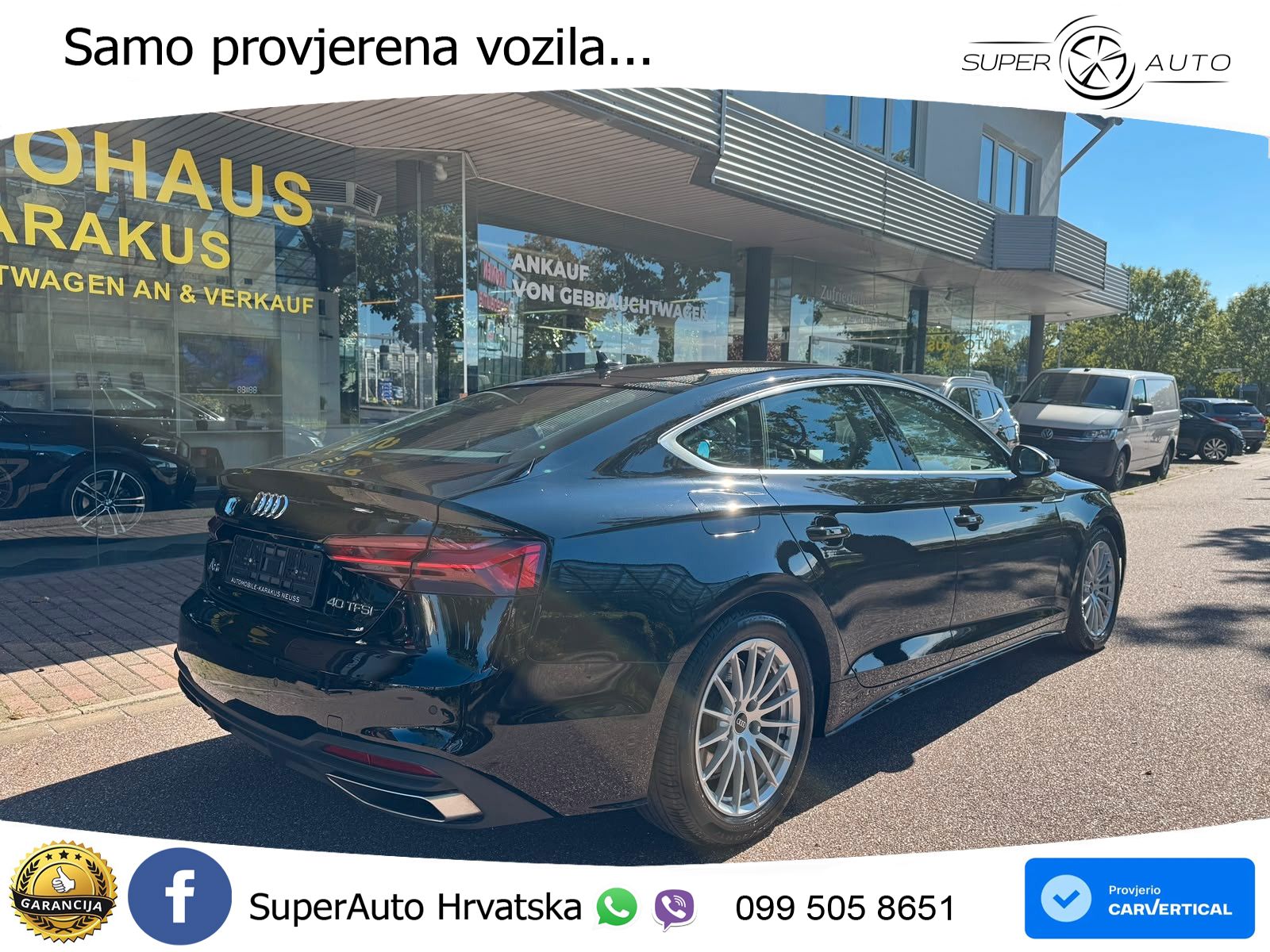 Audi A5 Sportback  40 TFSI (204 KS) S tronic LED+GR SJED+ACC