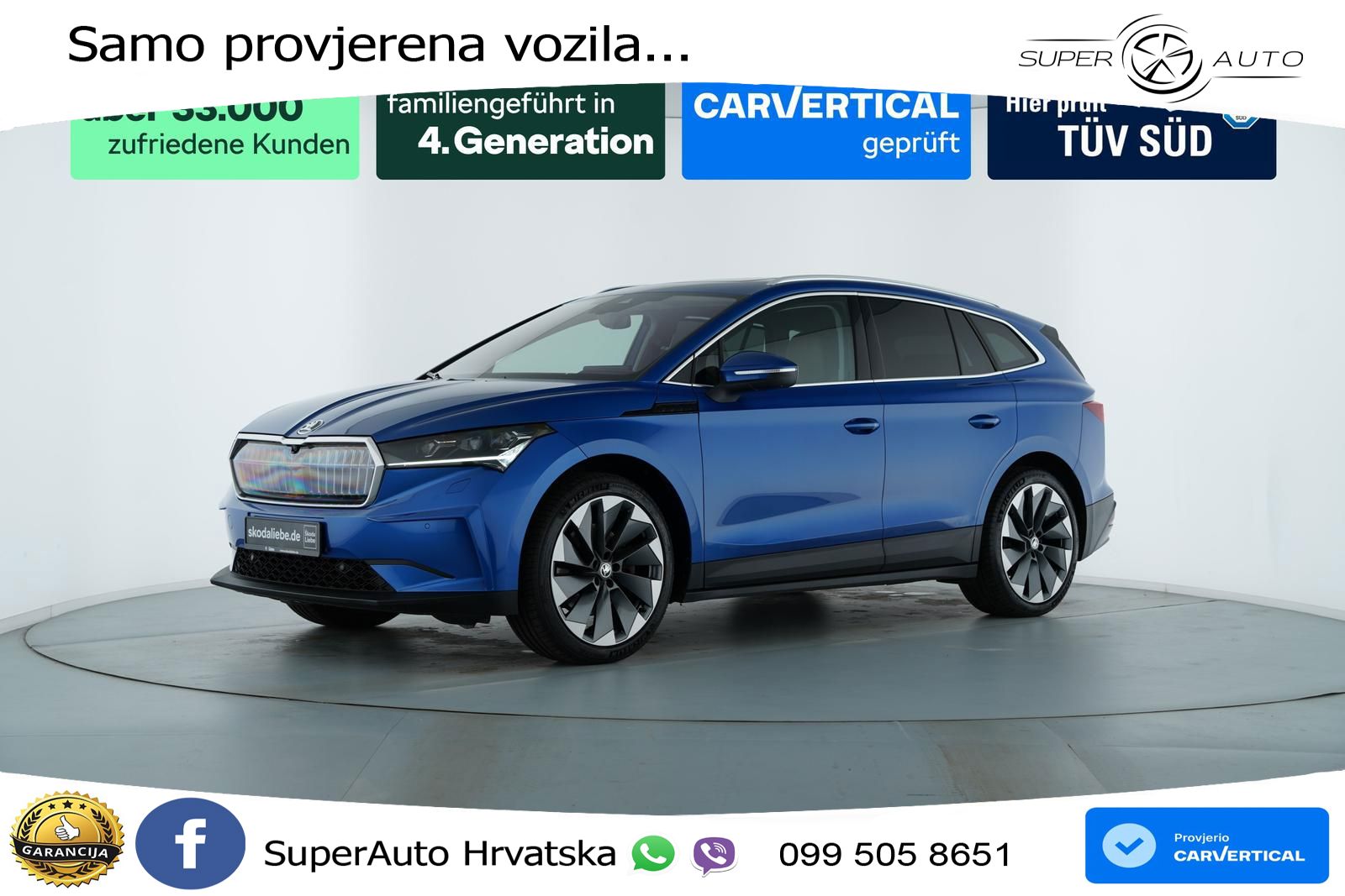 Škoda Enyaq iV 80x 82 kWh (265 KS) AWD LED+GR SJED+ACC