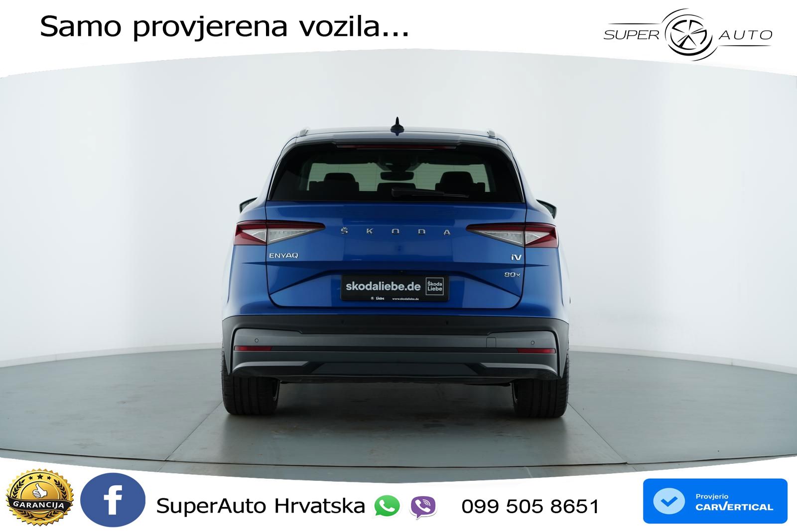 Škoda Enyaq iV 80x 82 kWh (265 KS) AWD LED+GR SJED+ACC