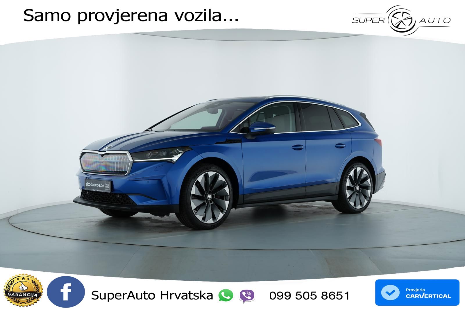 Škoda Enyaq iV 80x 82 kWh (265 KS) AWD LED+GR SJED+ACC