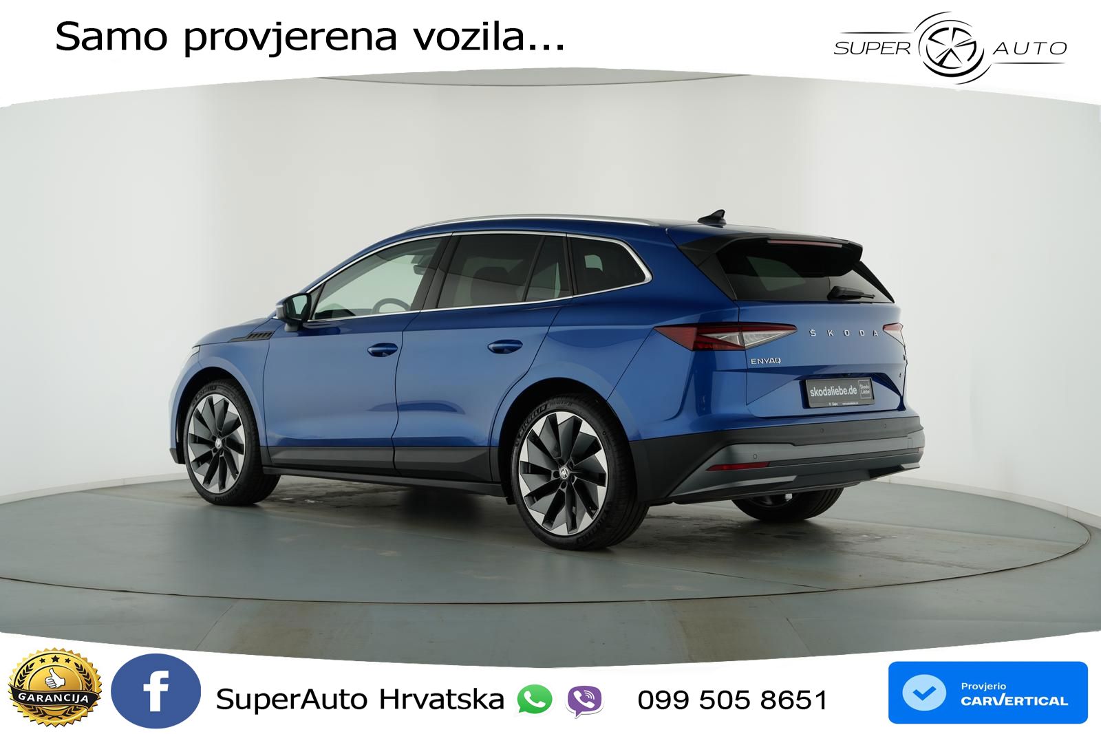 Škoda Enyaq iV 80x 82 kWh (265 KS) AWD LED+GR SJED+ACC