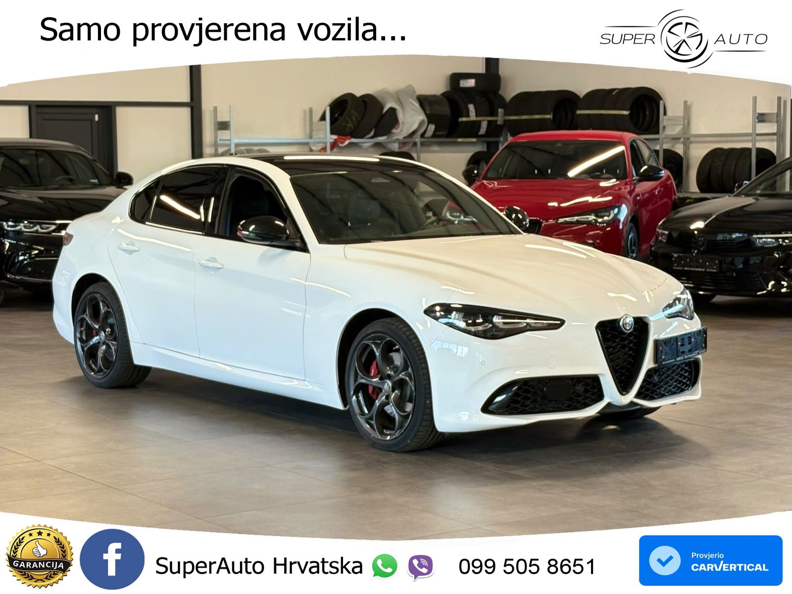 Alfa Romeo Giulia 2.0 Turbo (280 KS) Q4 Automatic LED+GR SJED+ACC
