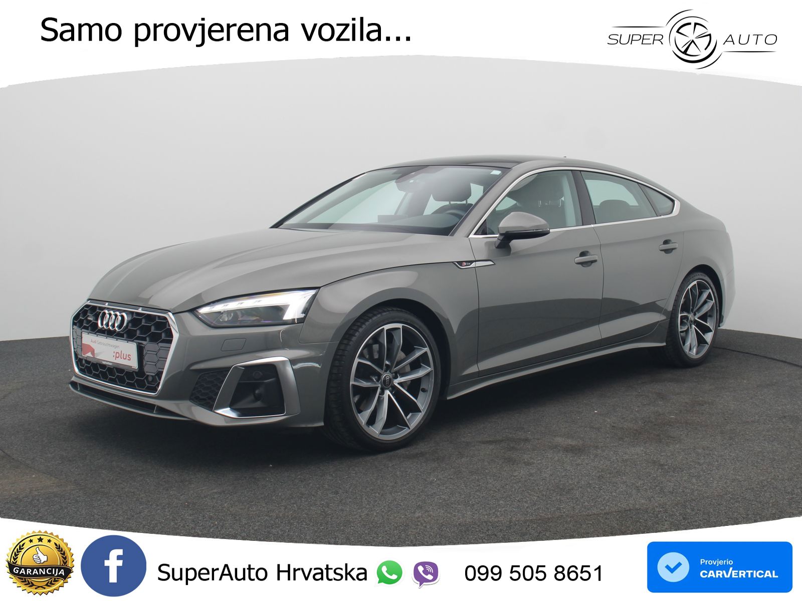 Audi A5 Sportback 40 TDI (204 KS) quattro S tronic S line MATRIX+GR SJED+KAM