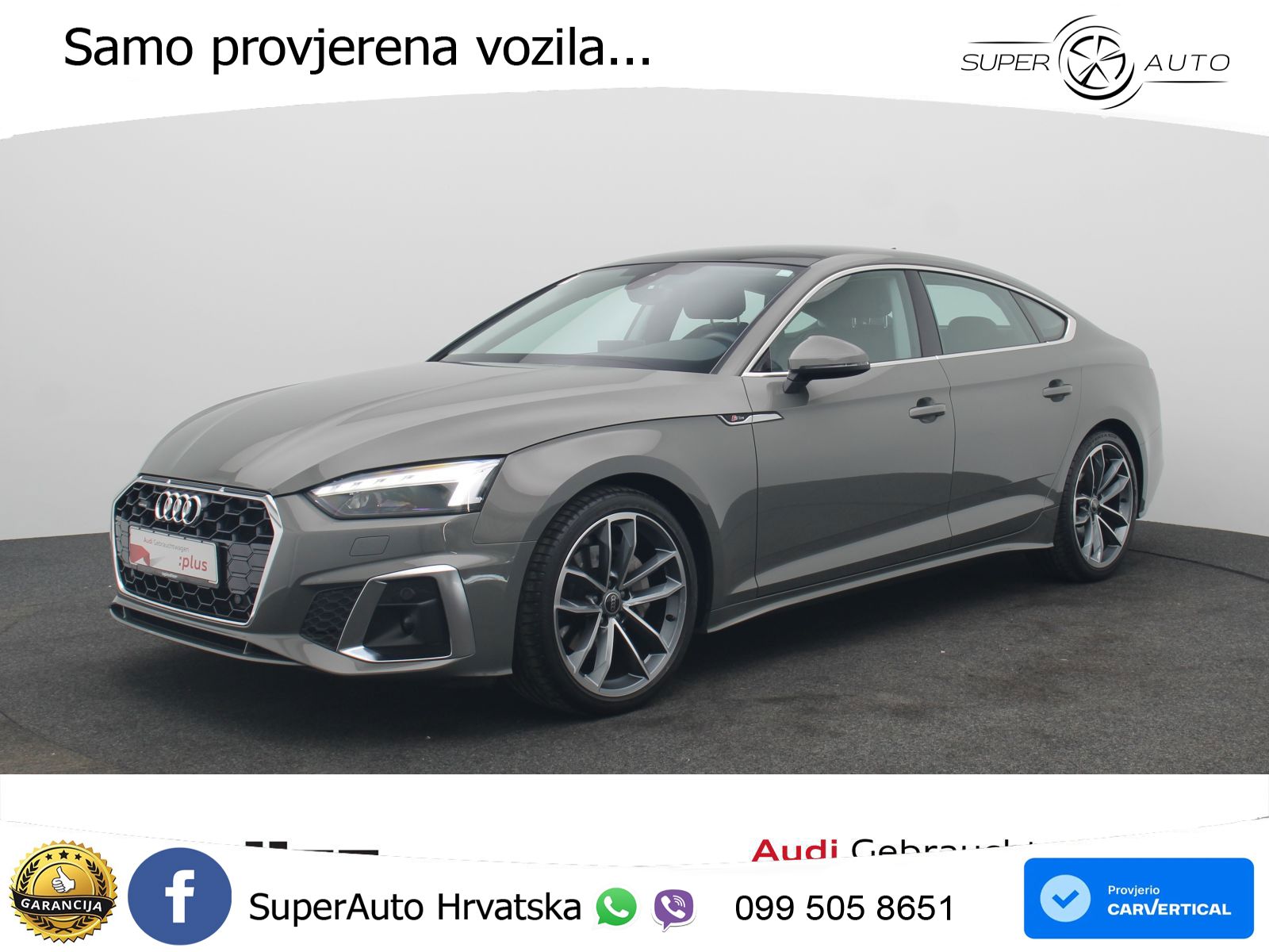 Audi A5 Sportback 40 TDI (204 KS) quattro S tronic S line MATRIX+GR SJED+KAM
