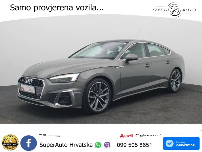Audi A5 Sportback 40 TDI (204 KS) quattro S tronic S line MATRIX+GR SJED+KAM
