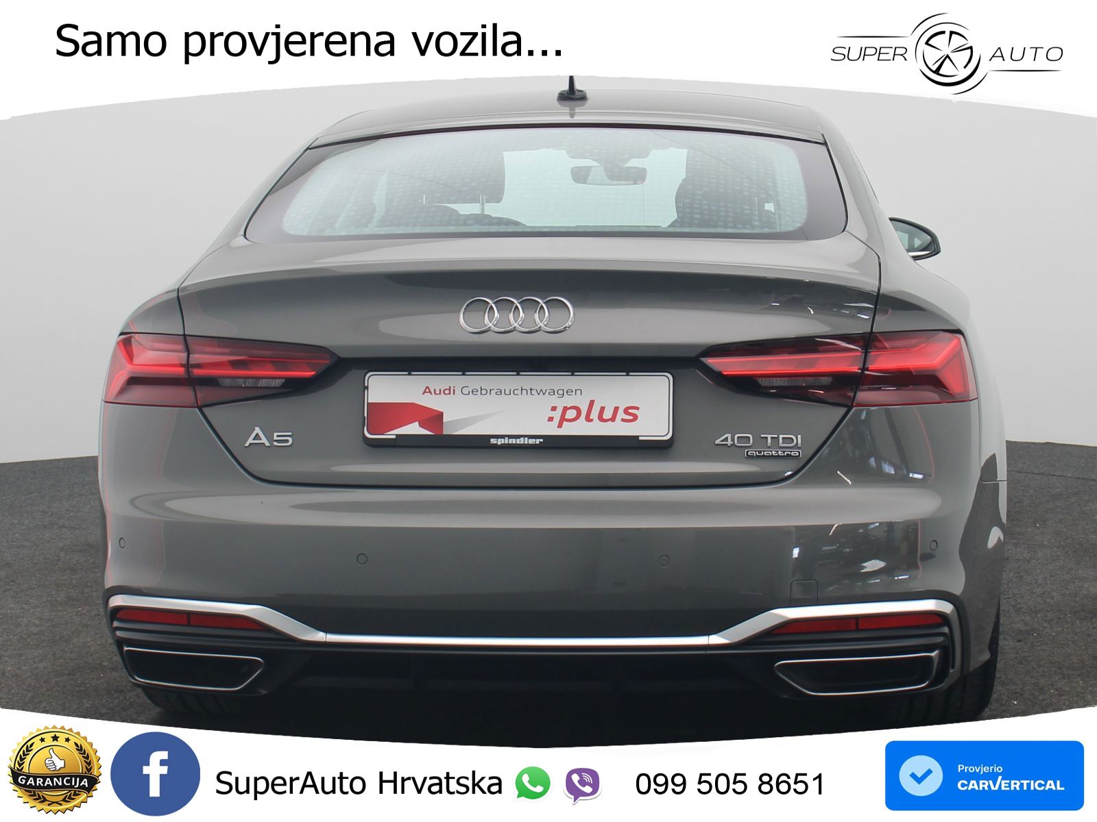 Audi A5 Sportback 40 TDI (204 KS) quattro S tronic S line MATRIX+GR SJED+KAM