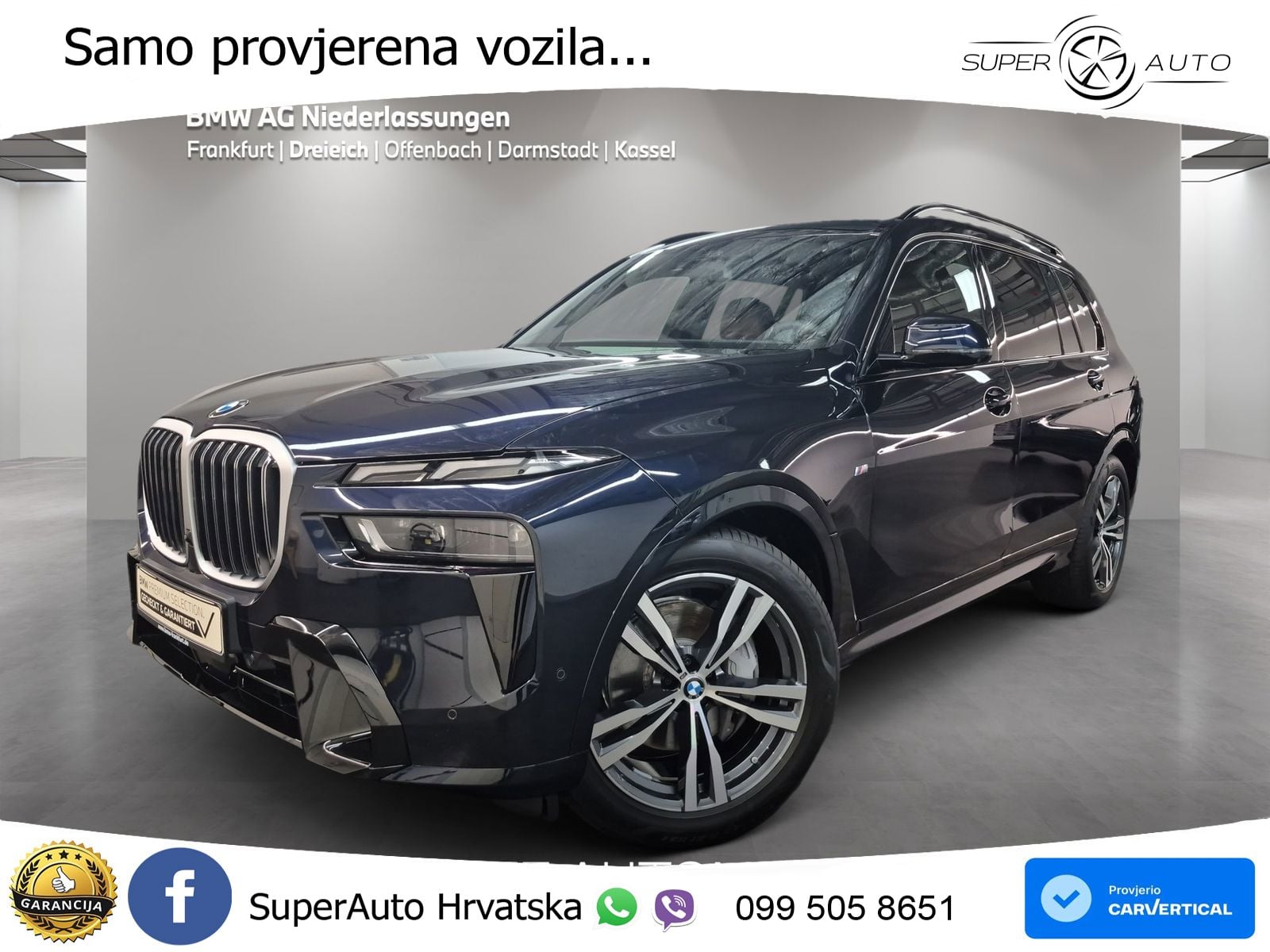 BMW X7 40d (352 KS) xDrive Steptronic M Sport LED+GR SJED+ACC