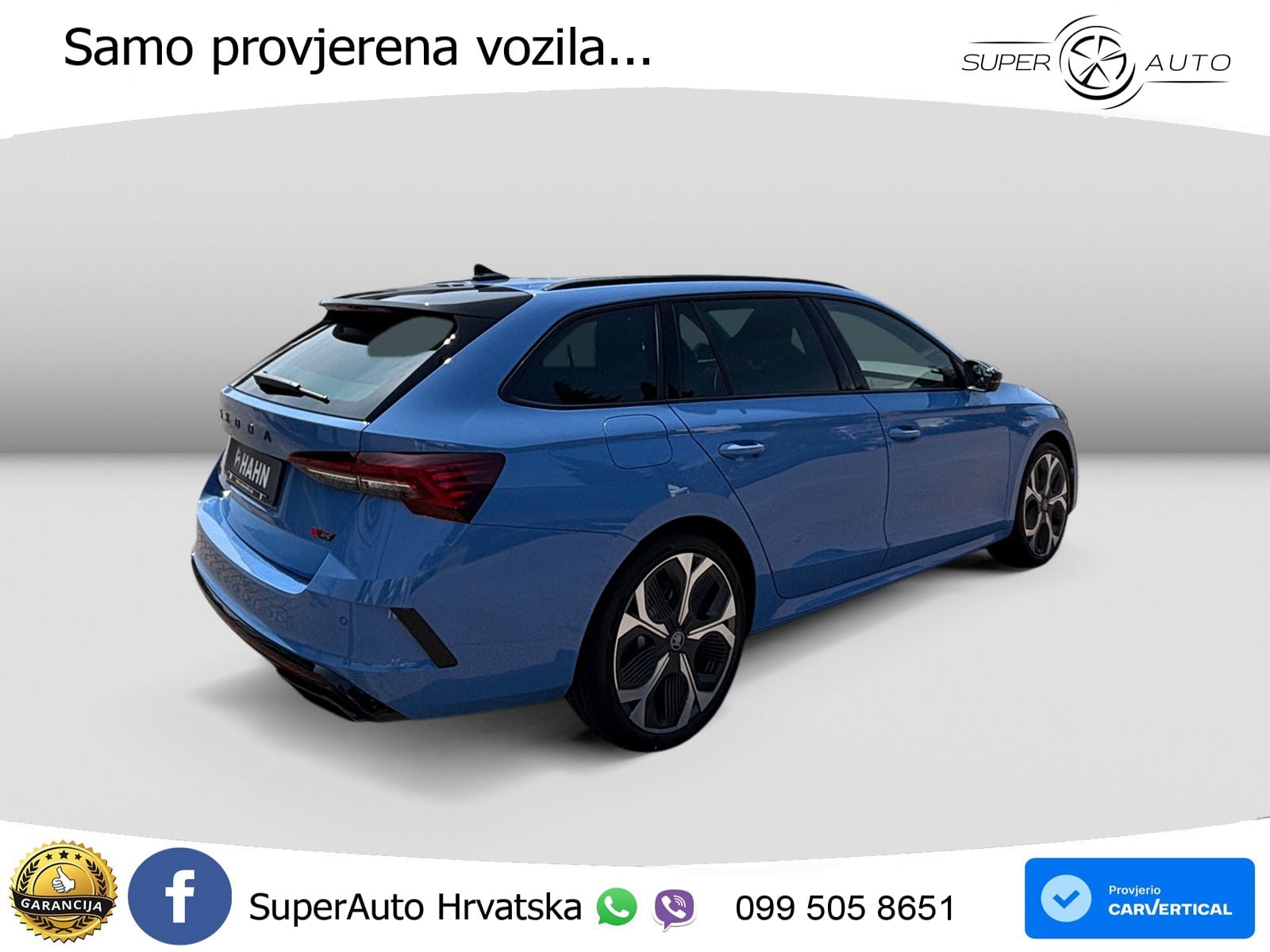 Škoda Octavia Combi RS 2.0 TSI (265 KS) DSG LED+GR SJED+ACC