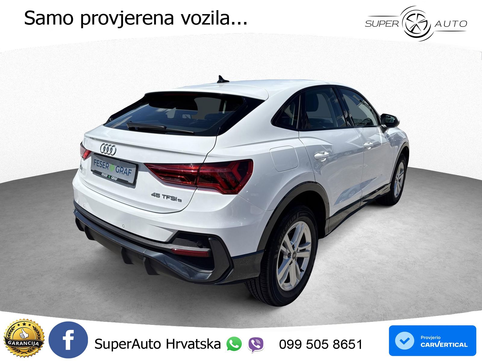 Audi Q3 Sportback 45 TFSIe (245 KS) S tronic LED+GR SJED+ACC