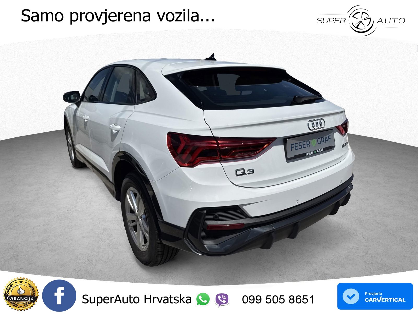 Audi Q3 Sportback 45 TFSIe (245 KS) S tronic LED+GR SJED+ACC