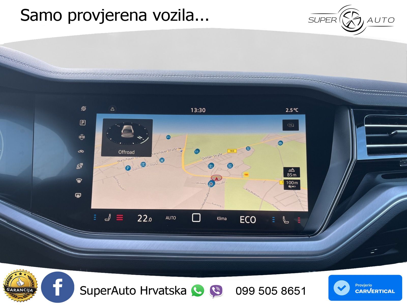 Volkswagen Touareg 3.0 V6 TDI (286 KS) 4MOTION Tiptronic ZRAČNI+ACC+GR SJED+KAM+PANO