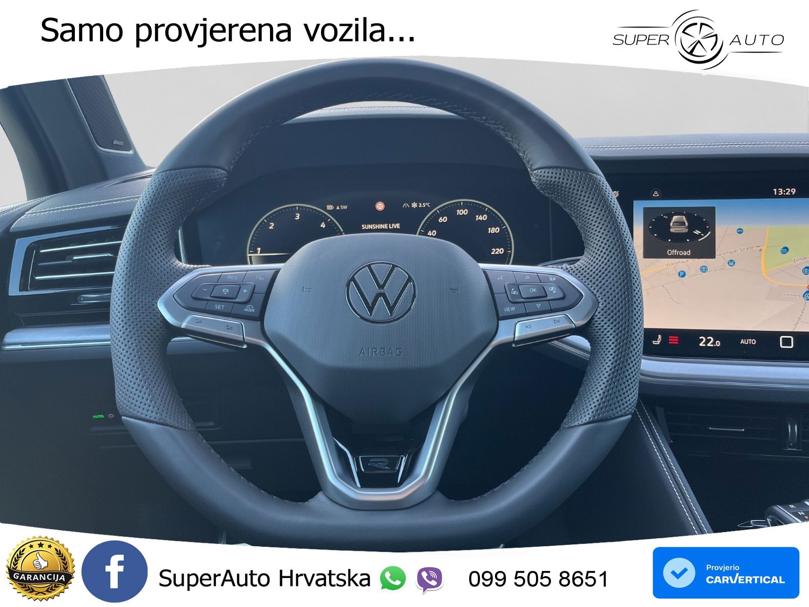 Volkswagen Touareg 3.0 V6 TDI (286 KS) 4MOTION Tiptronic ZRAČNI+ACC+GR SJED+KAM+PANO