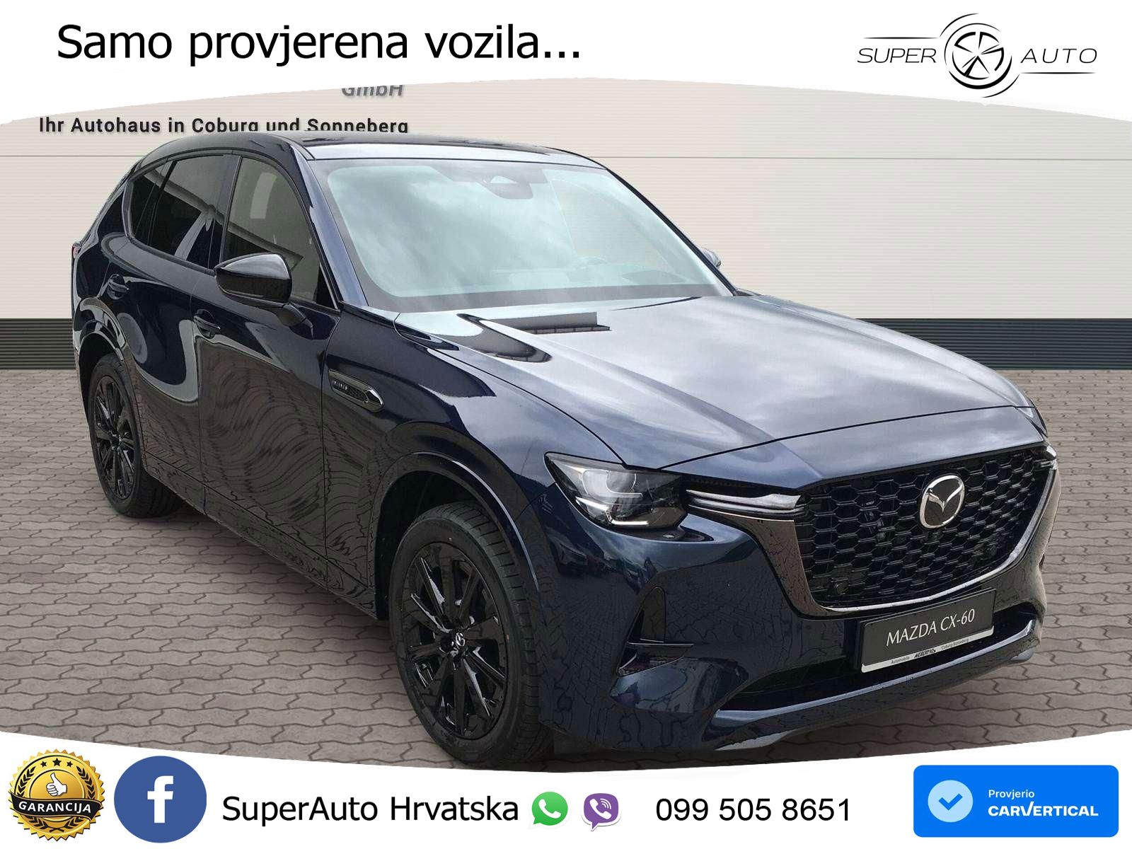 Mazda CX-60 3.3 e-Skyactiv D (254 KS) AWD Automatic LED+GR SJED+ACC