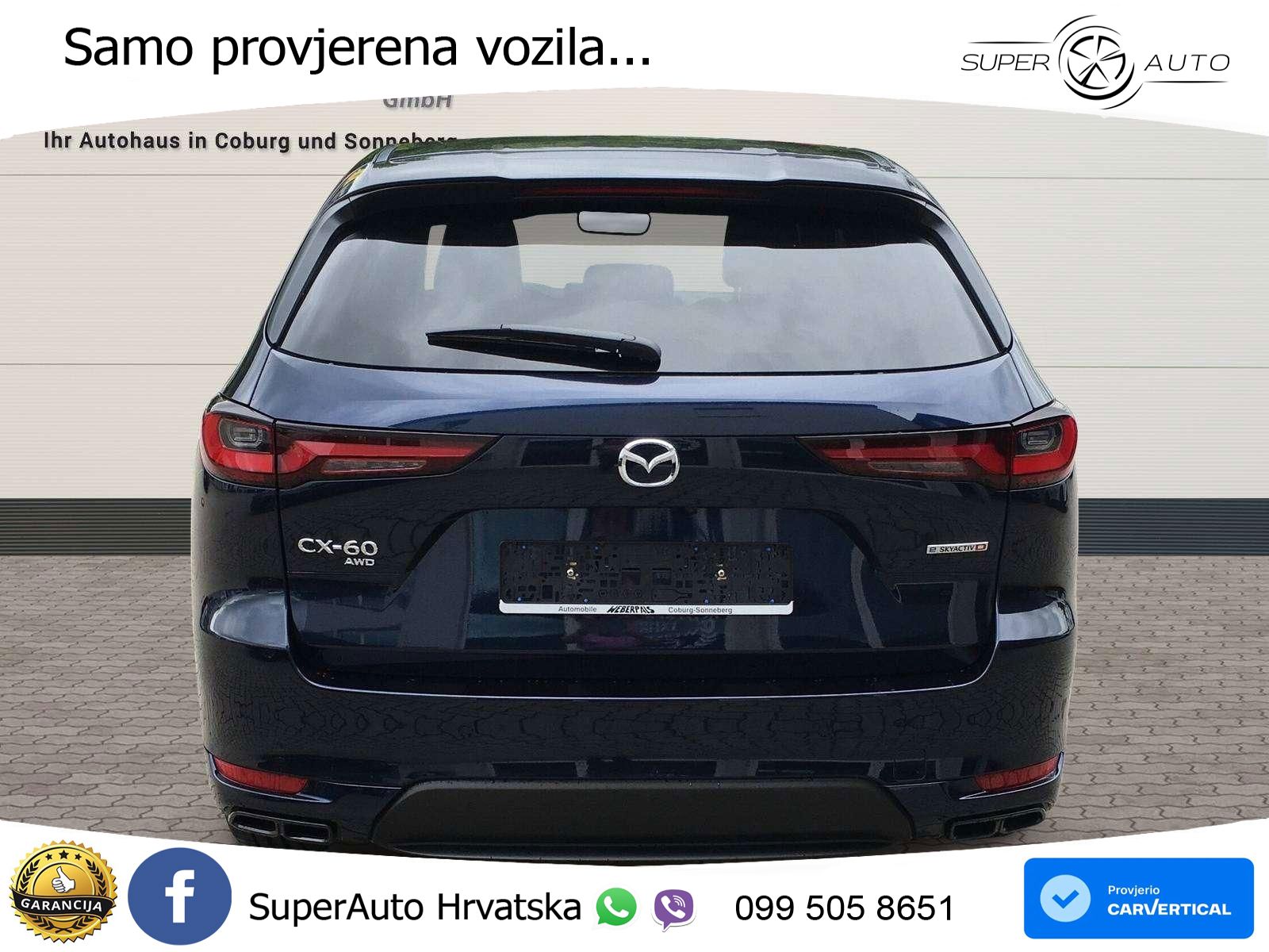Mazda CX-60 3.3 e-Skyactiv D (254 KS) AWD Automatic LED+GR SJED+ACC