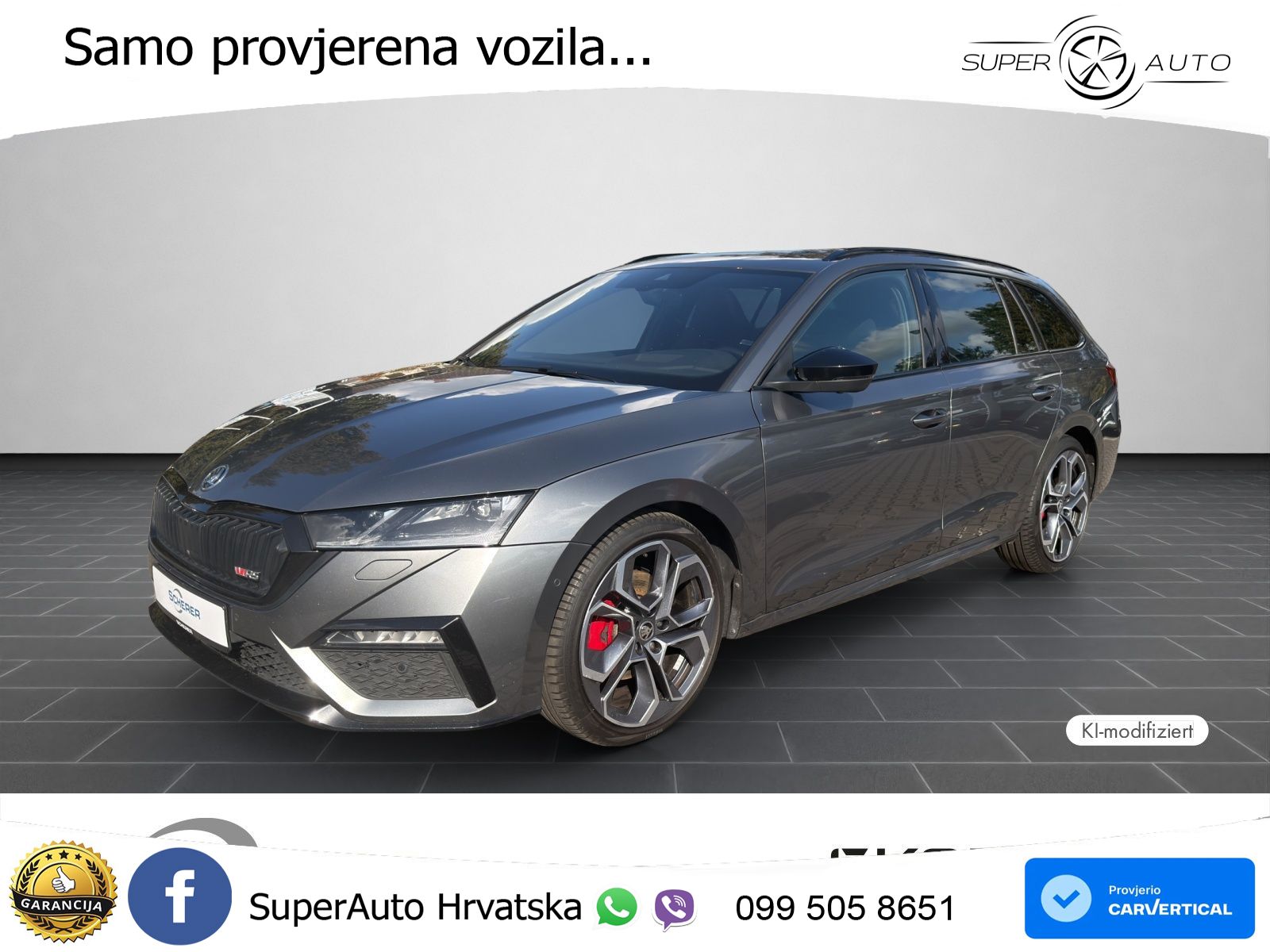 Škoda Octavia Combi RS 2.0 TDI (200 KS) 4x4 DSG LED+GR SJED+ACC