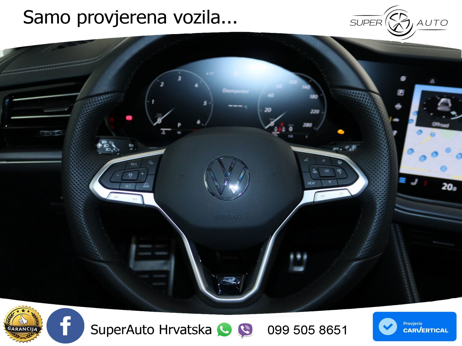 Volkswagen Touareg 3.0 V6 TDI (286 KS) 4MOTION Tiptronic ZRAČNI+ACC+GR SJED+KAM+PANO