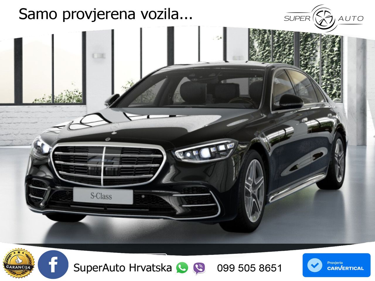 Mercedes S 450d (367 KS) EQ Boost 4MATIC 9G-TRONIC AMG LED+GR SJED+ACC