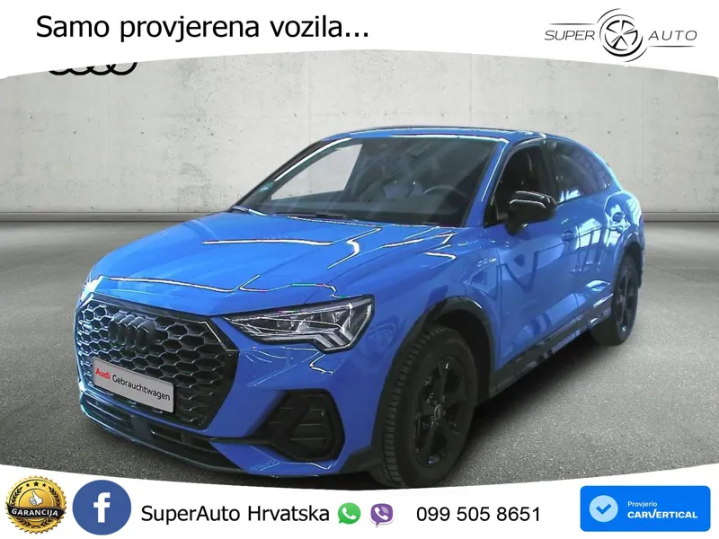 Audi Q3 Sportback 40 TDI (200 KS) quattro S tronic S line MATRIX+GR SJED+KAM