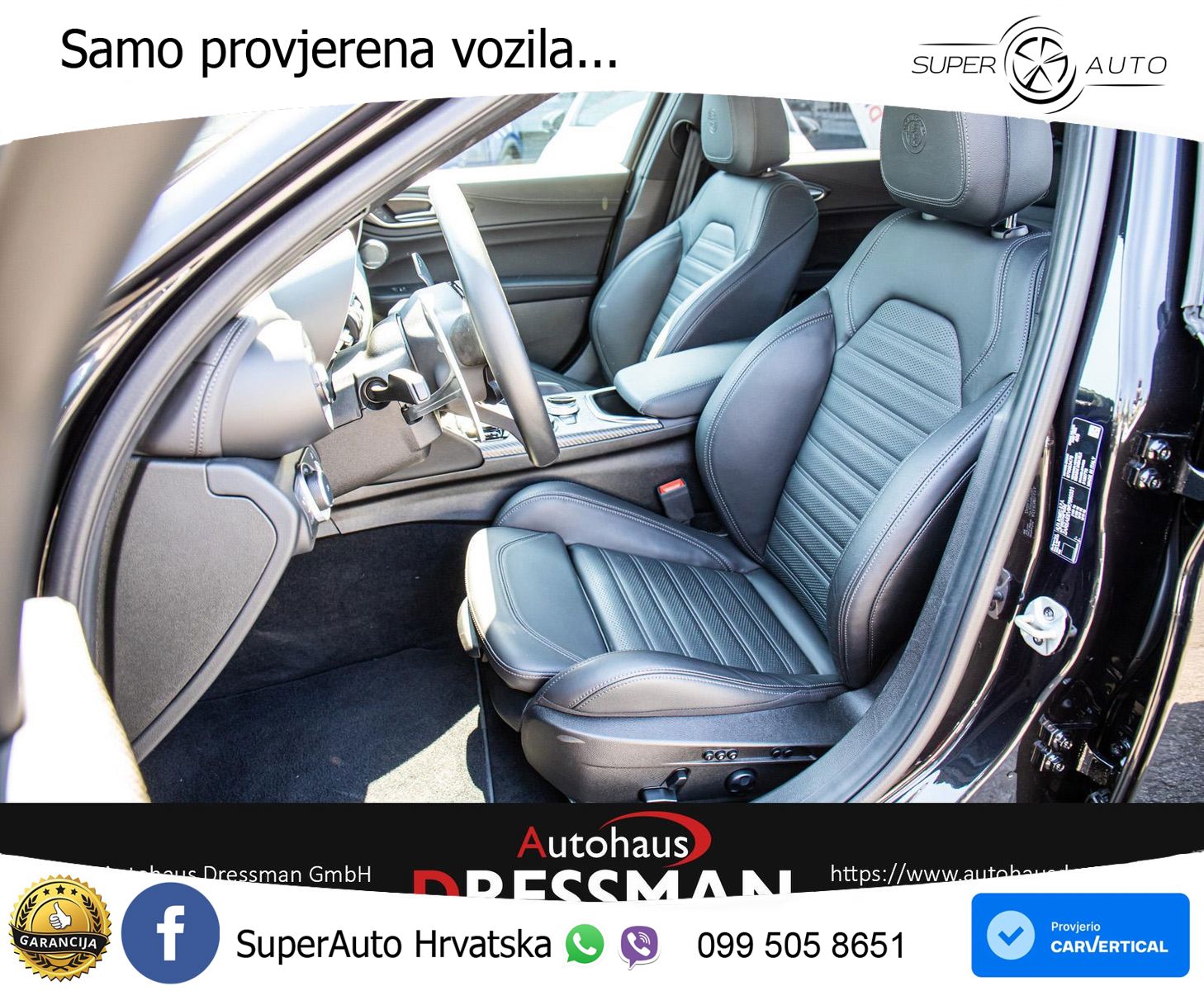 Alfa Romeo Giulia Quadrifoglio 2.9 V6 Bi-Turbo (520 KS) Automatic LED+GR SJED+ACC