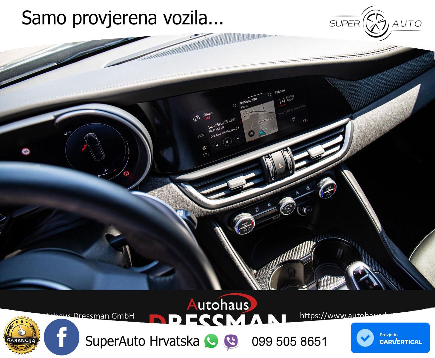Alfa Romeo Giulia Quadrifoglio 2.9 V6 Bi-Turbo (520 KS) Automatic LED+GR SJED+ACC