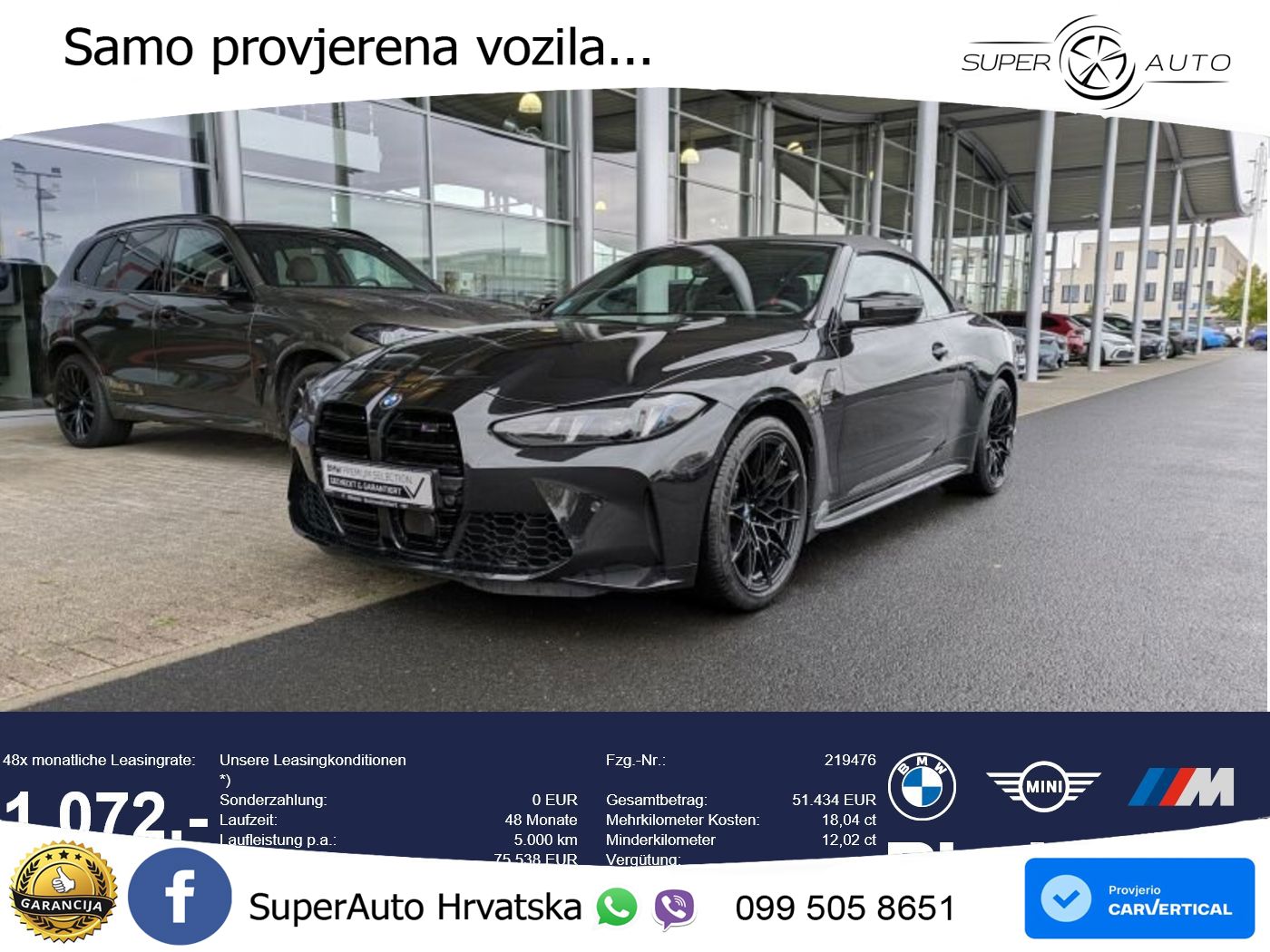 BMW M4 Convertible Competition 3.0 (530 KS) xDrive Steptronic