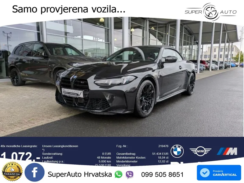 BMW M4 Convertible Competition 3.0 (530 KS) xDrive Steptronic