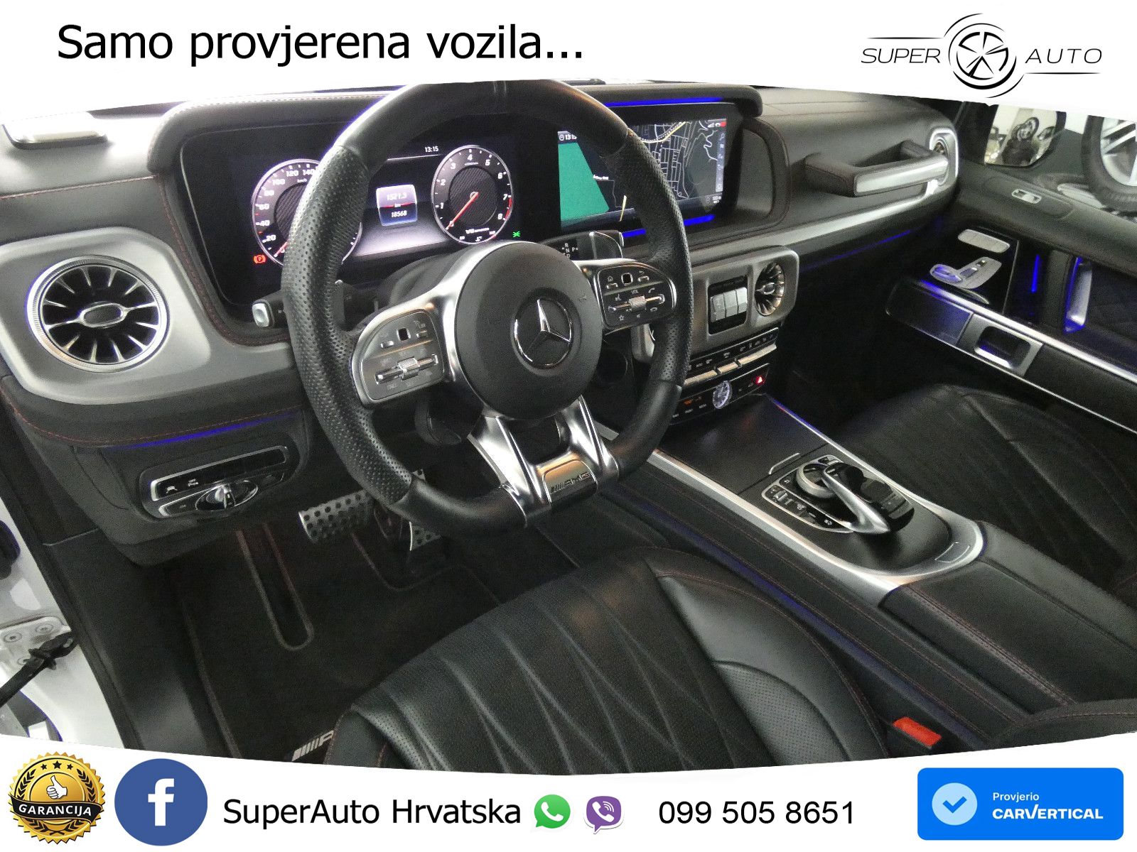 Mercedes AMG G 63 Long V8 (585 KS) 4MATIC 9G-TRONIC AMG SPEEDSHIFT PLUS LED+GR SJED+ACC