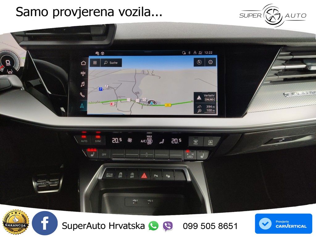 Audi S3 2.0 TFSI (310 KS) quattro S tronic MATRIX+GR SJED+KAM
