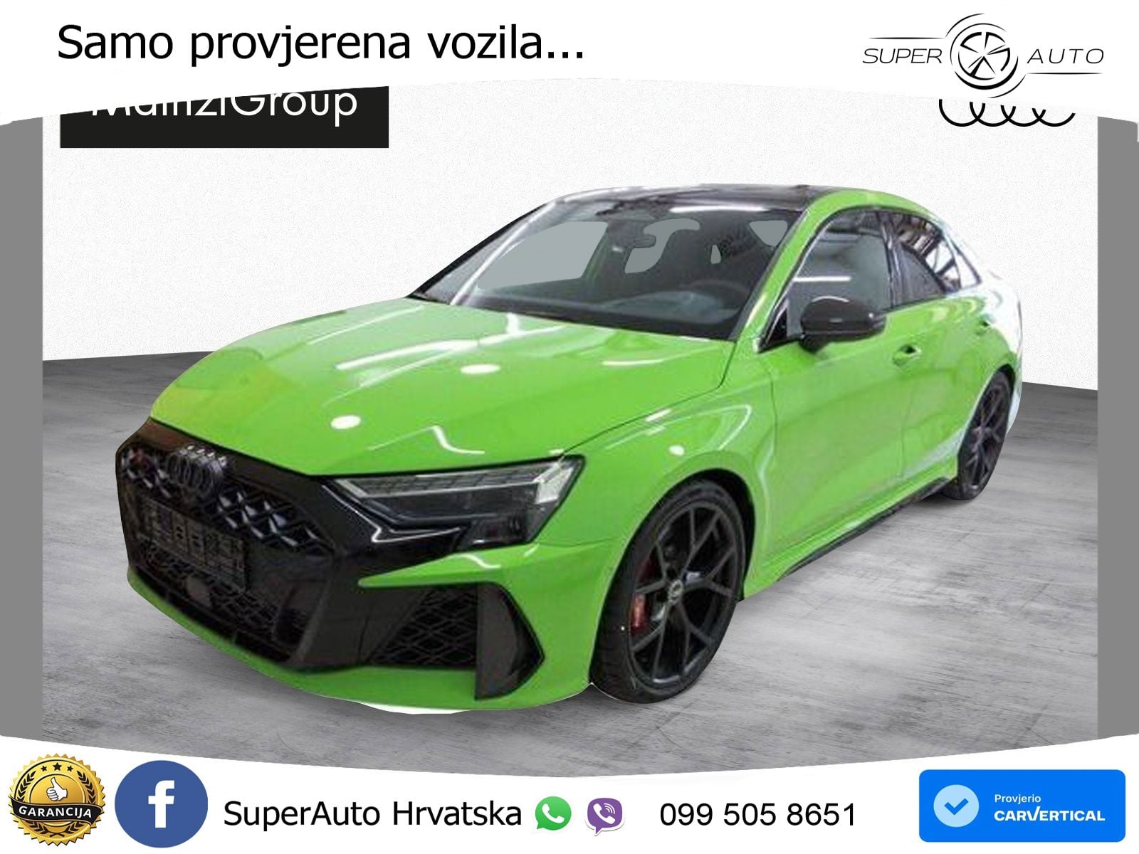 Audi RS3 Sedan 2.5 TFSI (400 KS) quattro S tronic LED+GR SJED+ACC