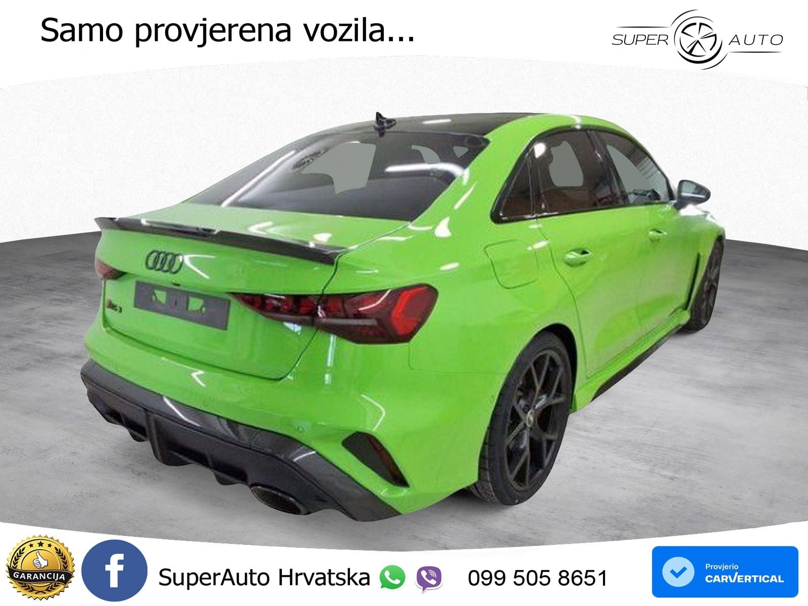 Audi RS3 Sedan 2.5 TFSI (400 KS) quattro S tronic LED+GR SJED+ACC