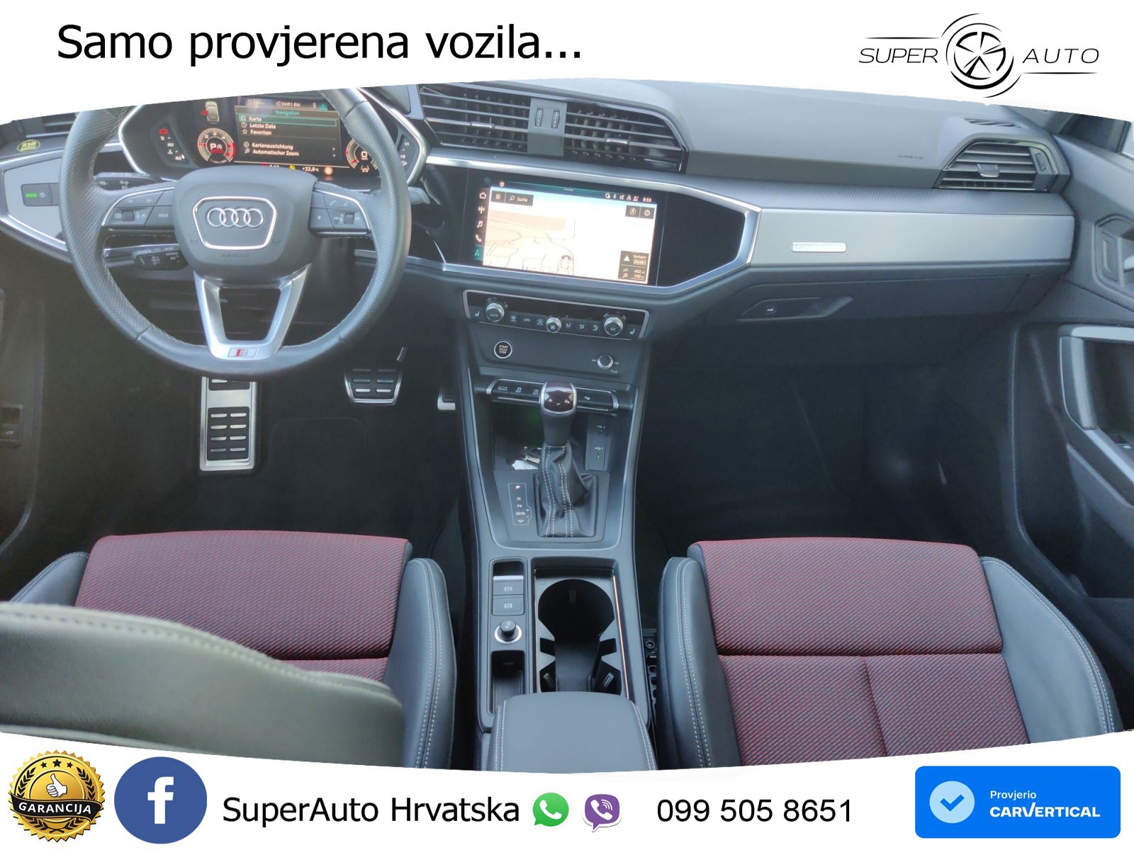 Audi Q3 Sportback 40 TDI (200 KS) quattro S tronic S line LED+GR SJED+ACC